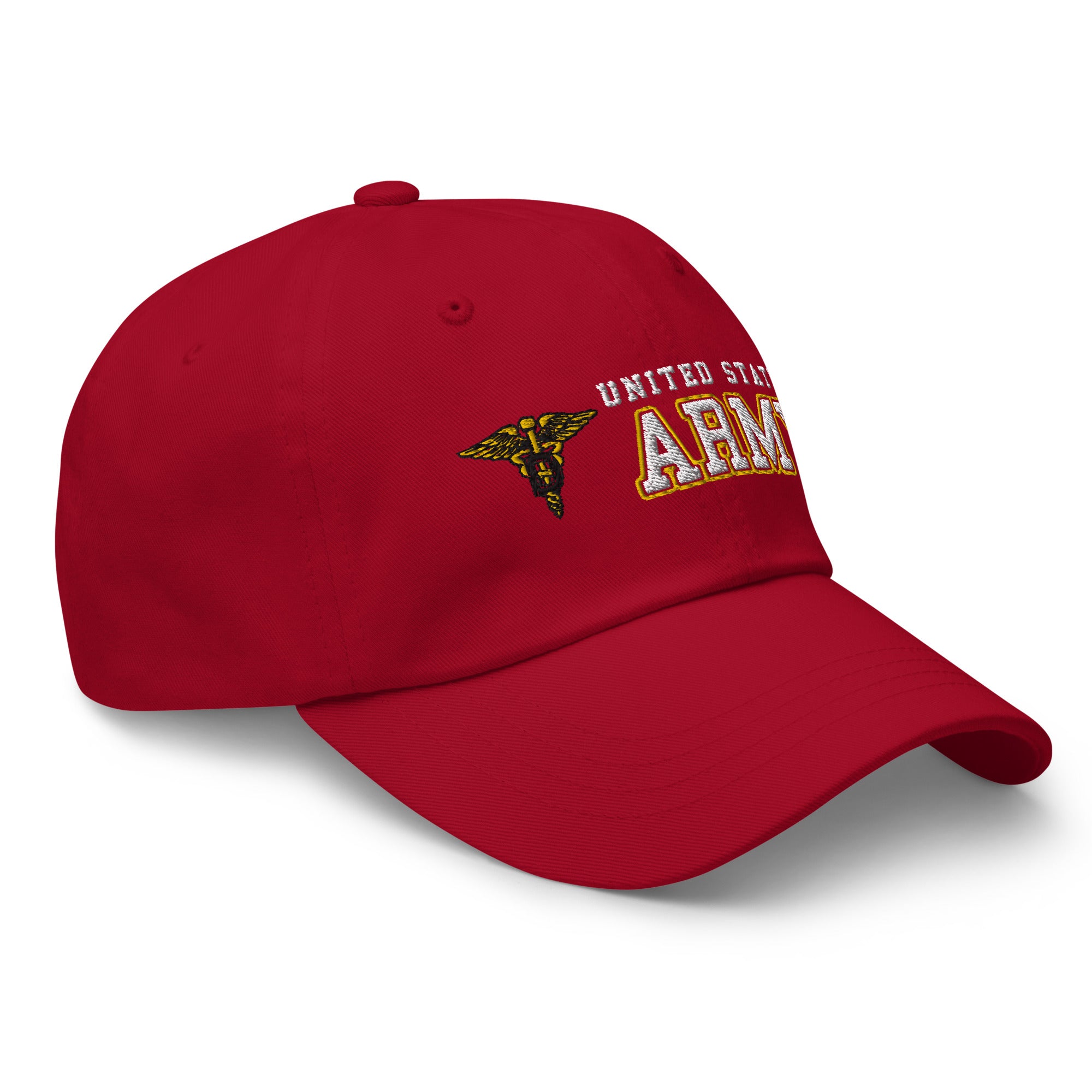 US Army Dental Corps Ranks/Insignia Embroidered Dad Hat