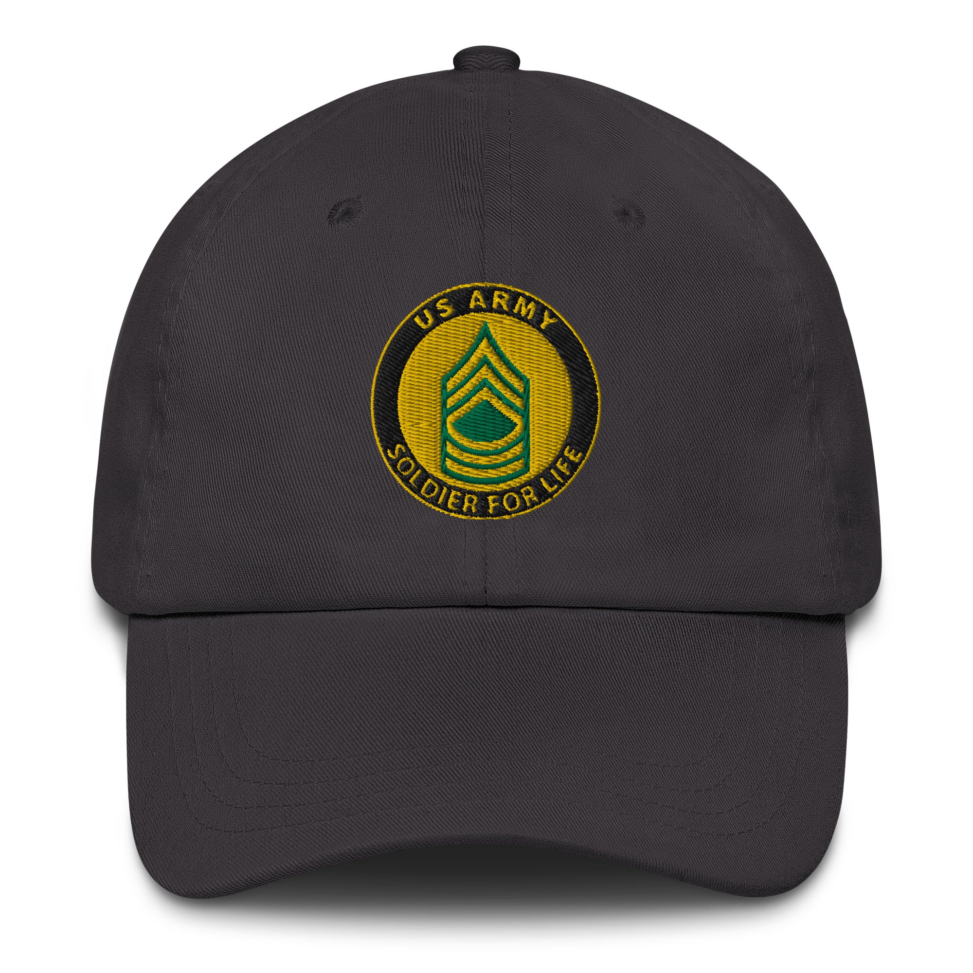 US Army E-8 Master Sergeant E8 MSG Soldier For Life Embroidered Dad hat