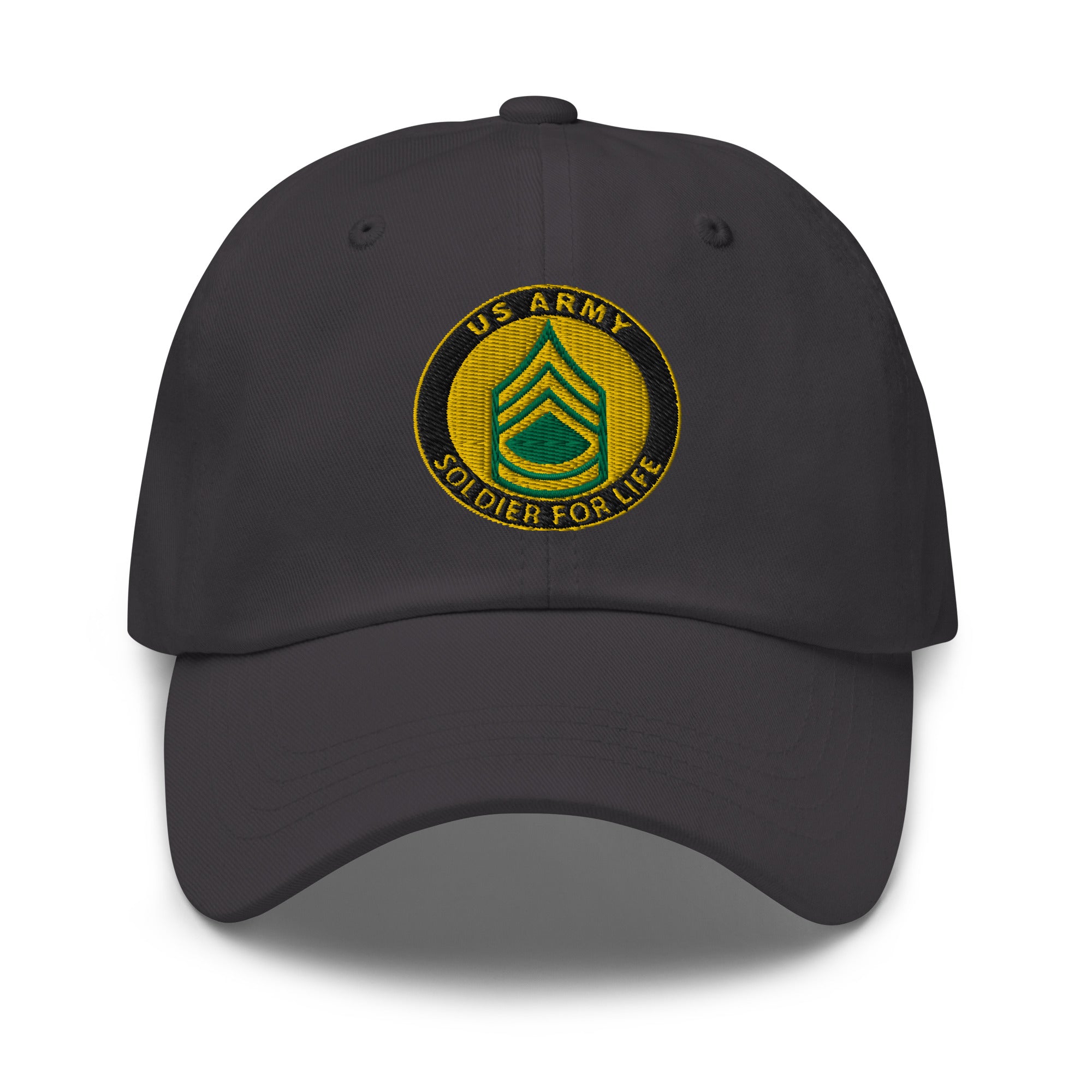 US Army E-7 Sergeant First Class E7 SFC Soldier For Life Embroidered Dad Hat