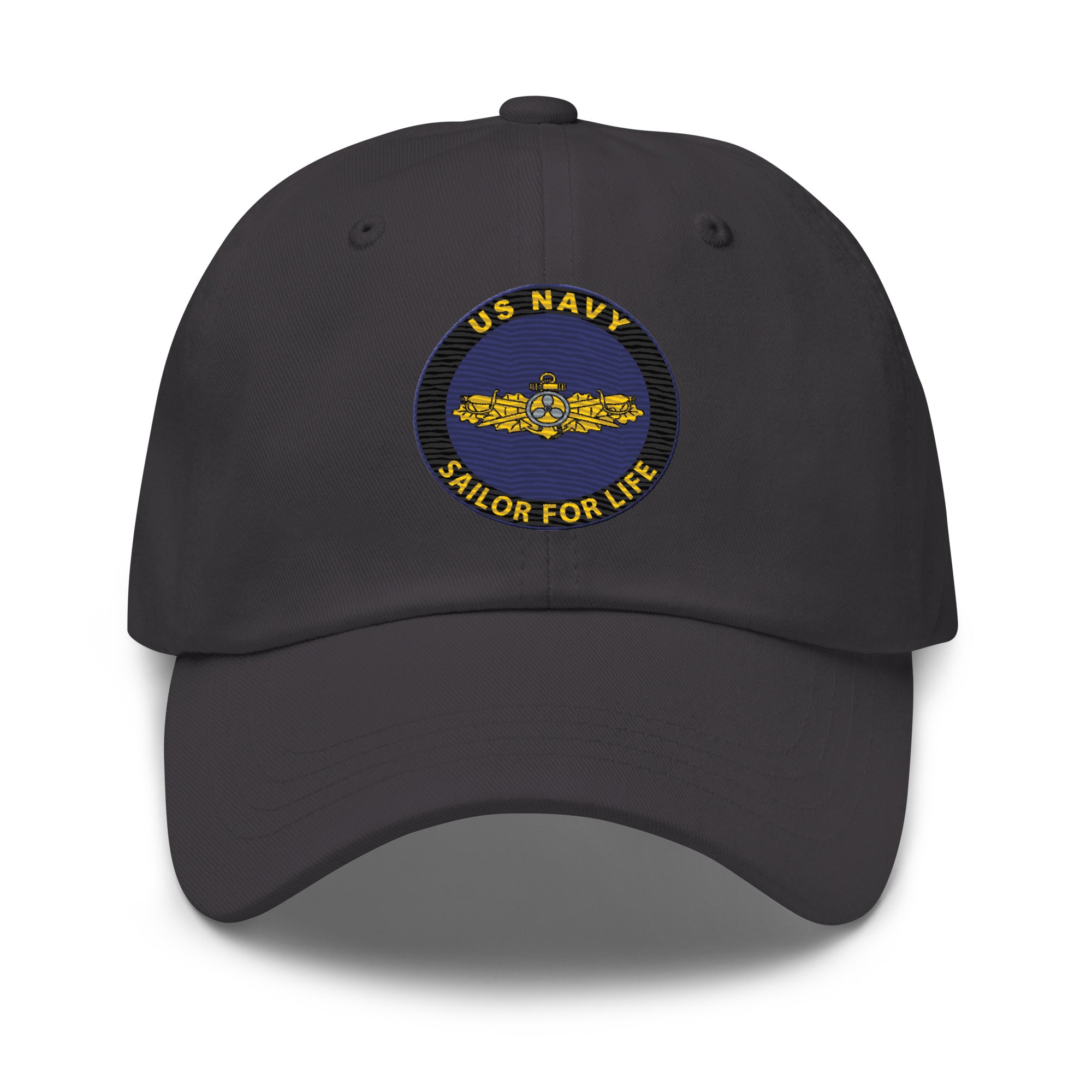 US Navy Engineering Duty Officer Sailor For Life Embroidered Dad Hat