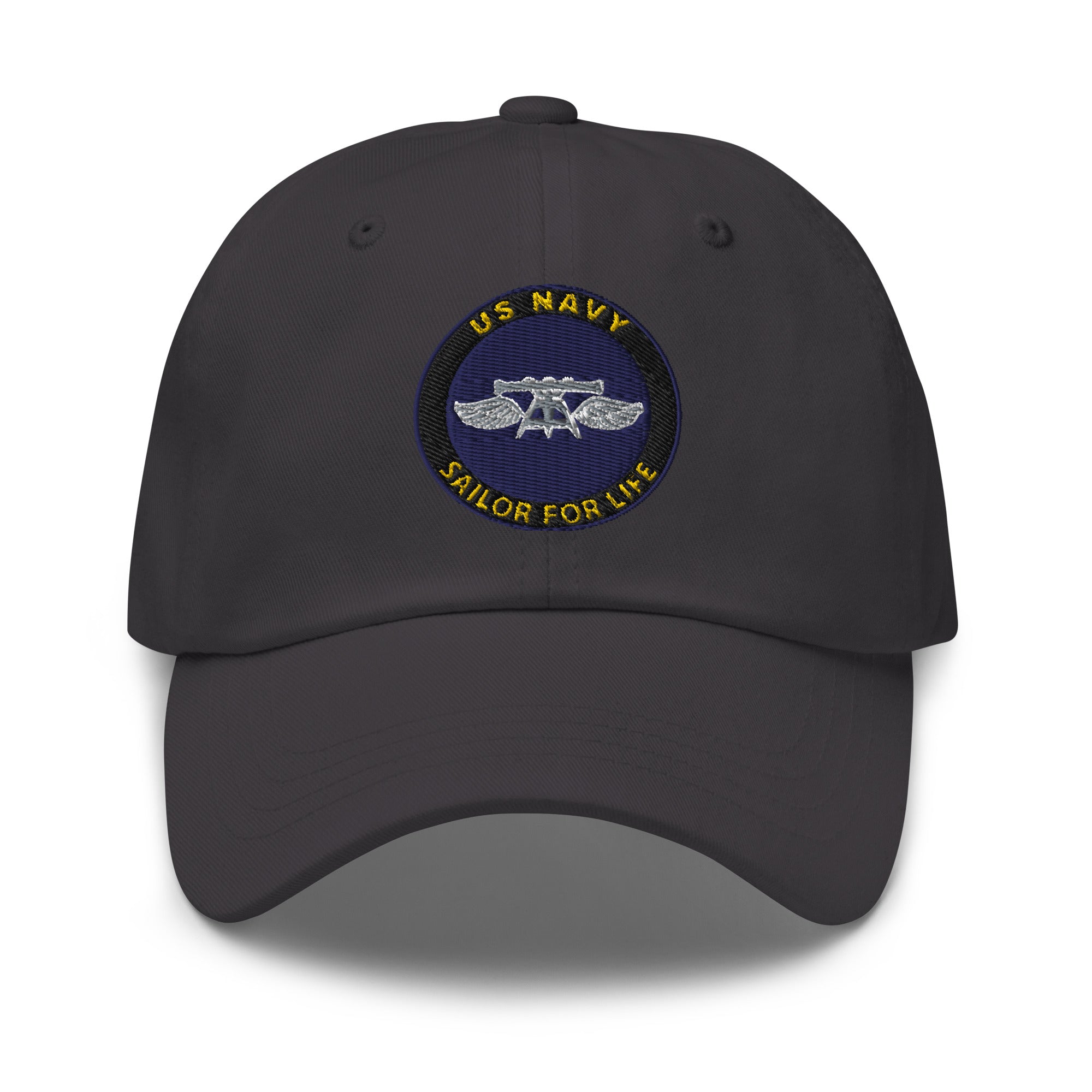 US Navy Aviation Fire Control Tech Navy AQ Sailor For Life Embroidered Dad Hat