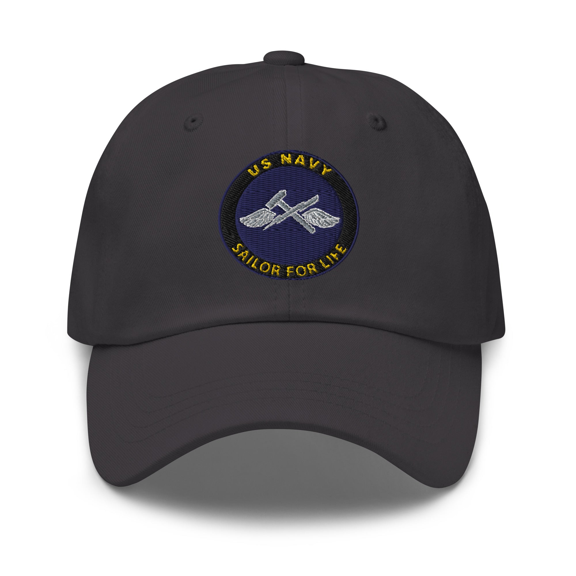 US Navy Aviation Support Equipment Tech Navy AS Sailor For Life Embroidered Dad Hat