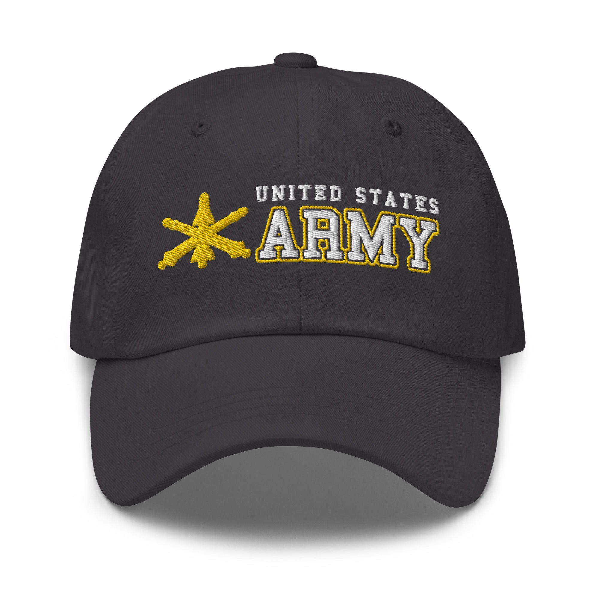 US Army Air Defense Artillery Ranks/Insignia Embroidered Dad Hat