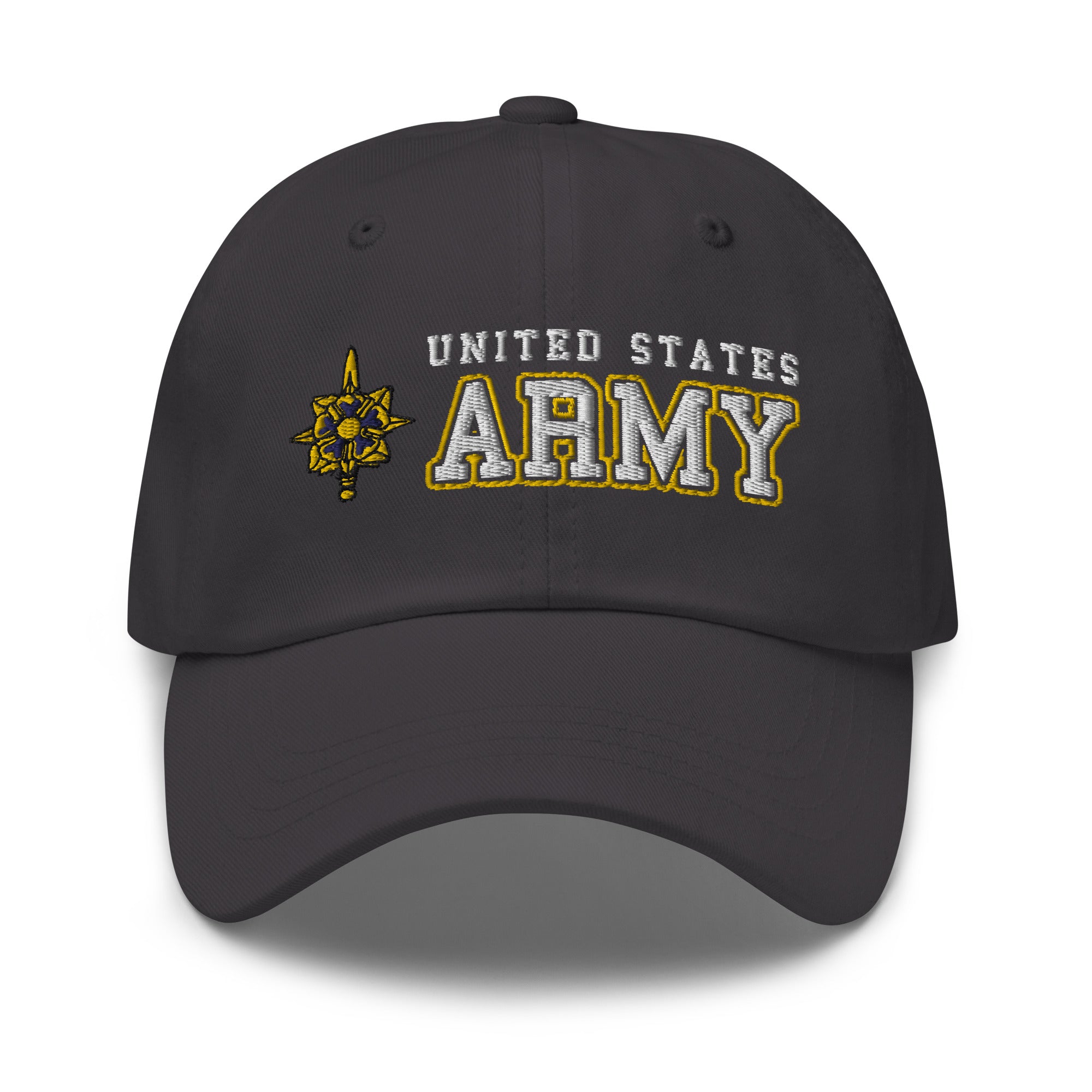 US Army Military Intelligence Branch Ranks/Insignia Embroidered Dad Hat