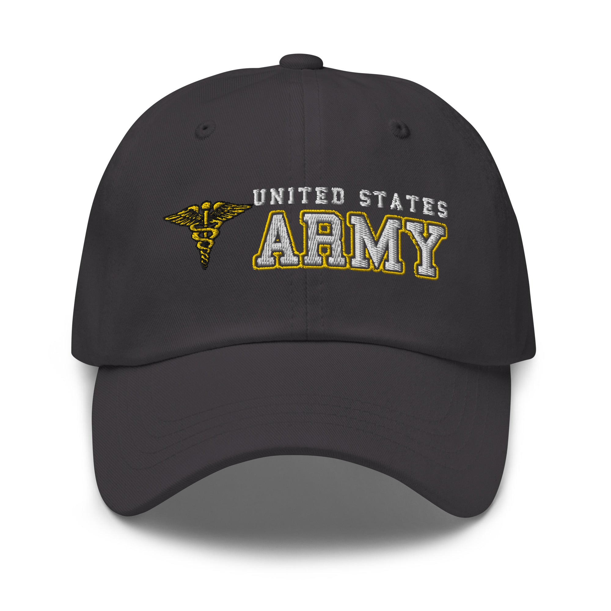 US Army Medical Corps Ranks/Insignia Embroidered Dad Hat