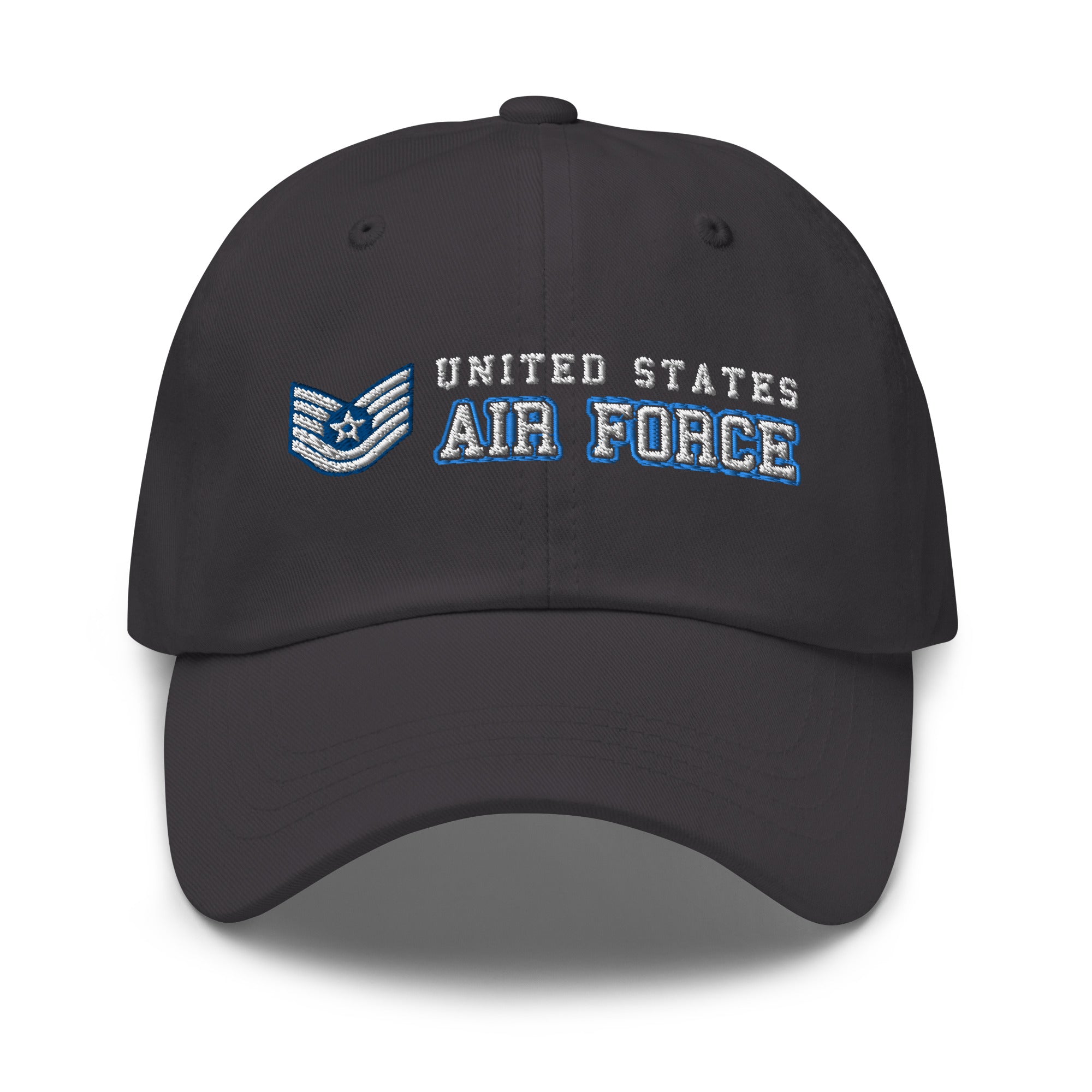 US Air Force E-6 Technical Sergeant TSgt Ranks/Insignia Embroidered Dad Hat