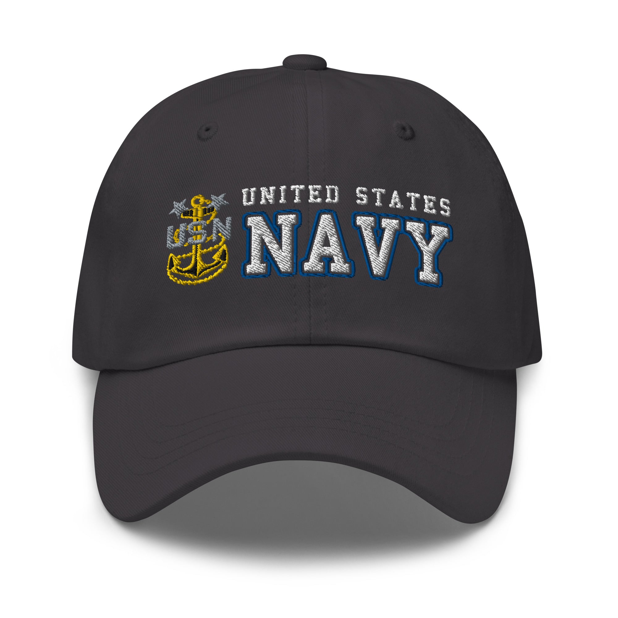 US Navy E-9 MCPO Ranks/Insignia Embroidered Dad Hat