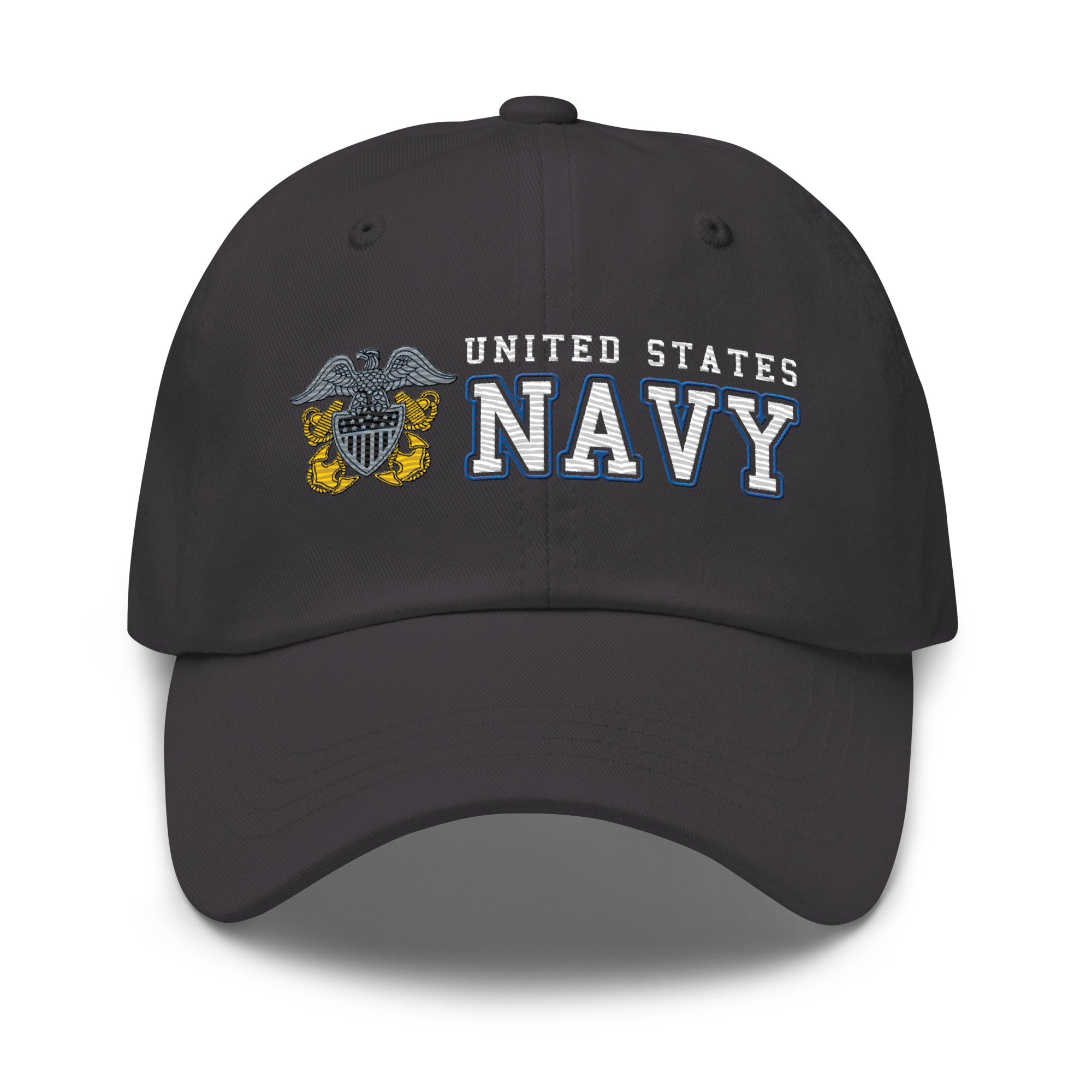 US Navy Officer Cap Device Ranks/Insignia Embroidered Dad Hat