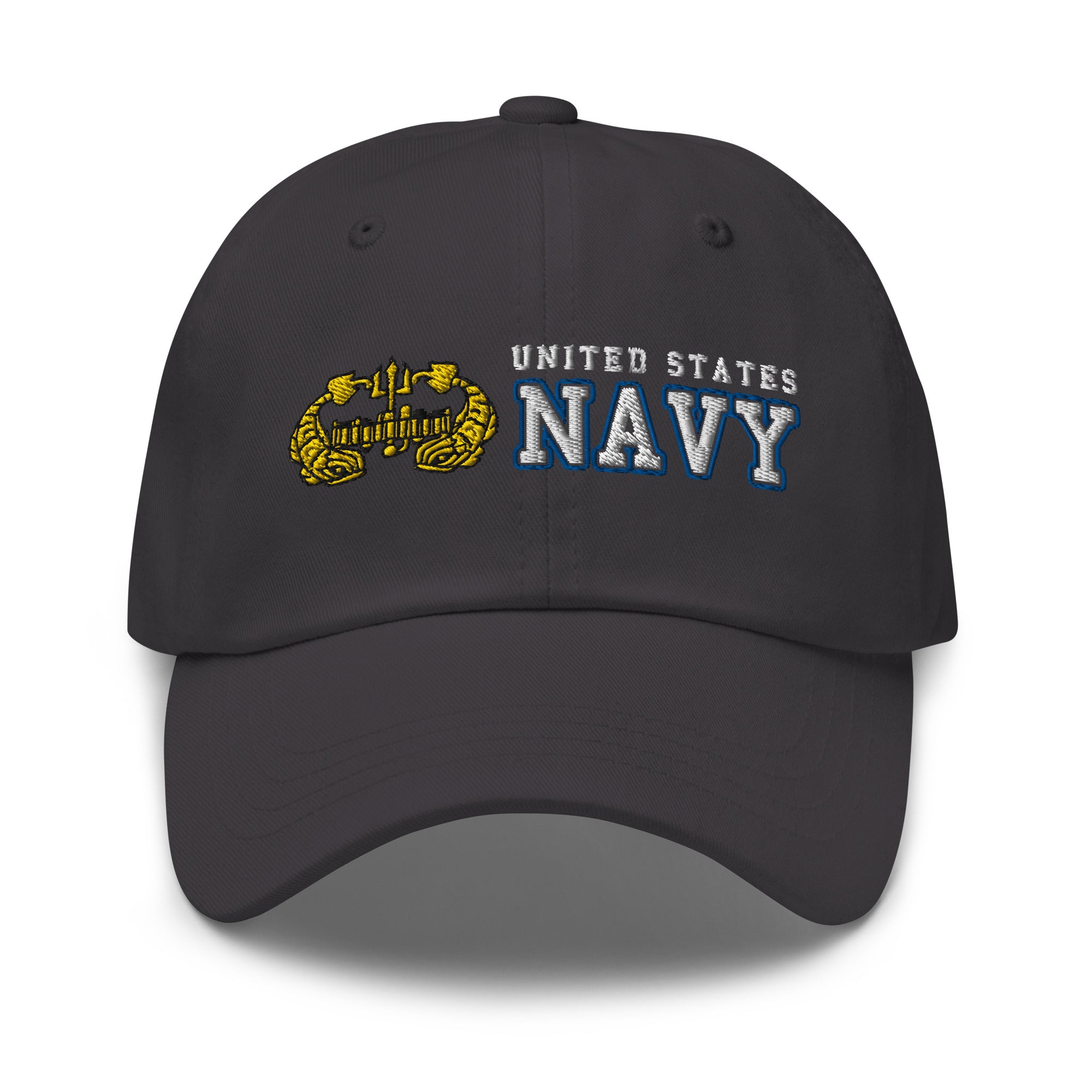 US Navy Deep Submergence Officer Ranks/Insignia Embroidered Dad Hat