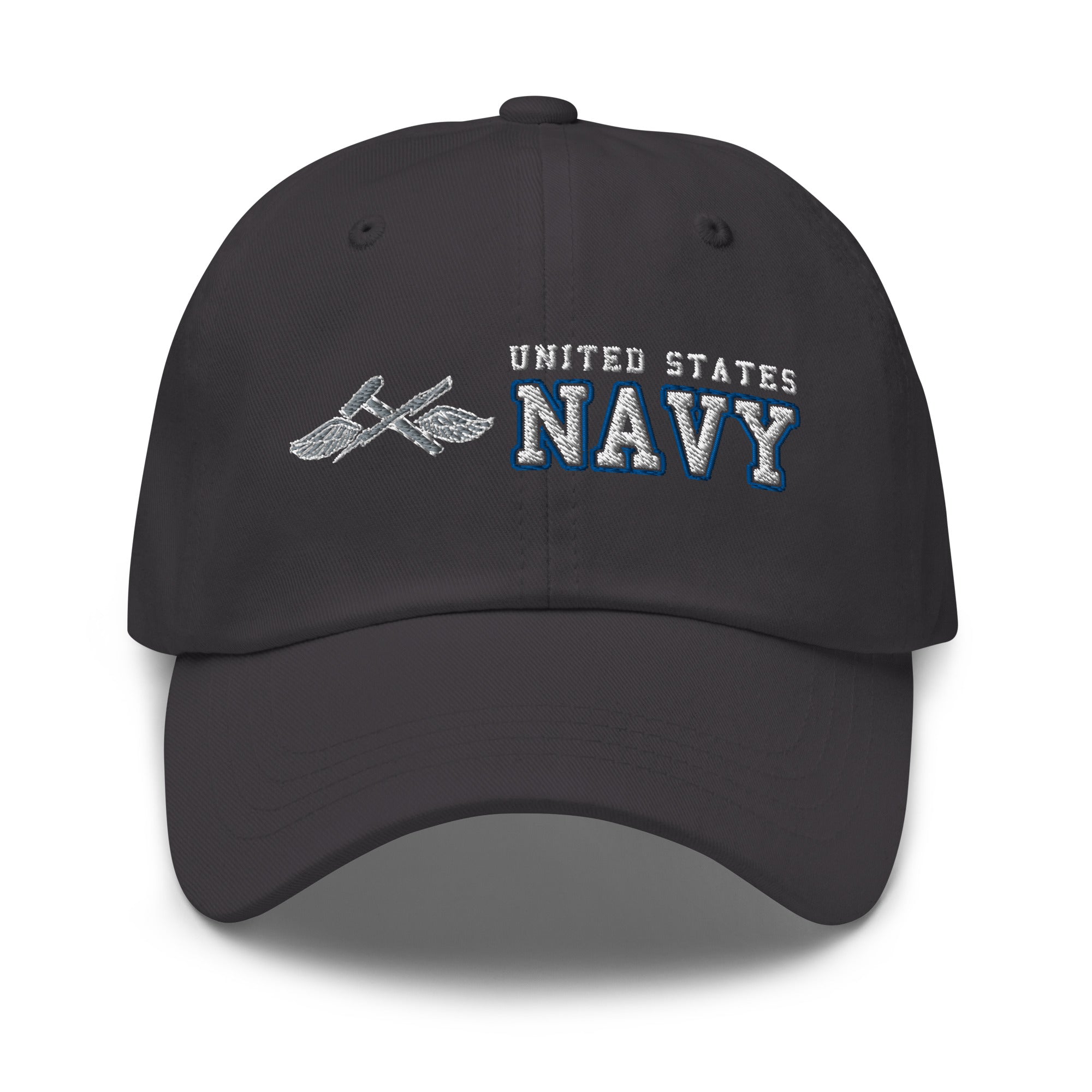 US Navy Aviation Support Equipment Tech Navy AS Ranks/Insignia Embroidered Dad Hat