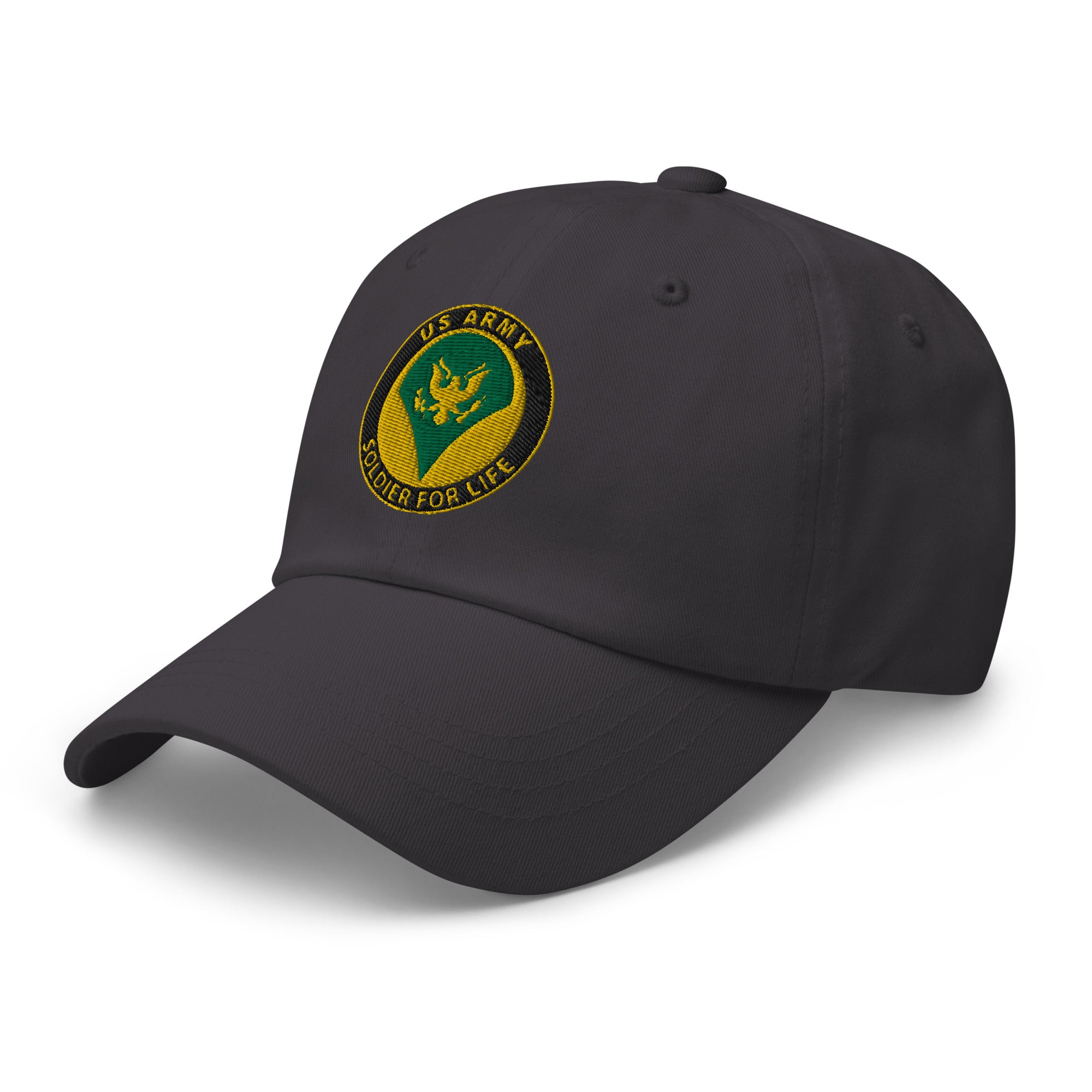 US Army E-4 SPC E4 SP4 Specialist 4 Specialist 3rd Class Soldier For Life Embroidered Dad Hat