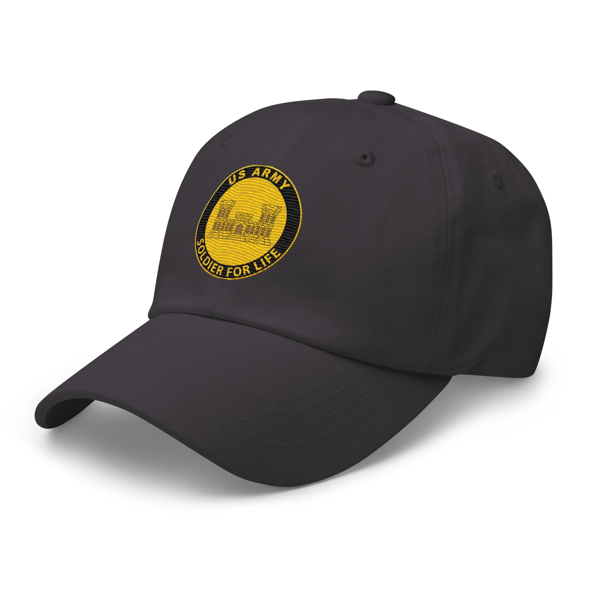 US Army Engineers Soldier For Life Embroidered Dad Hat