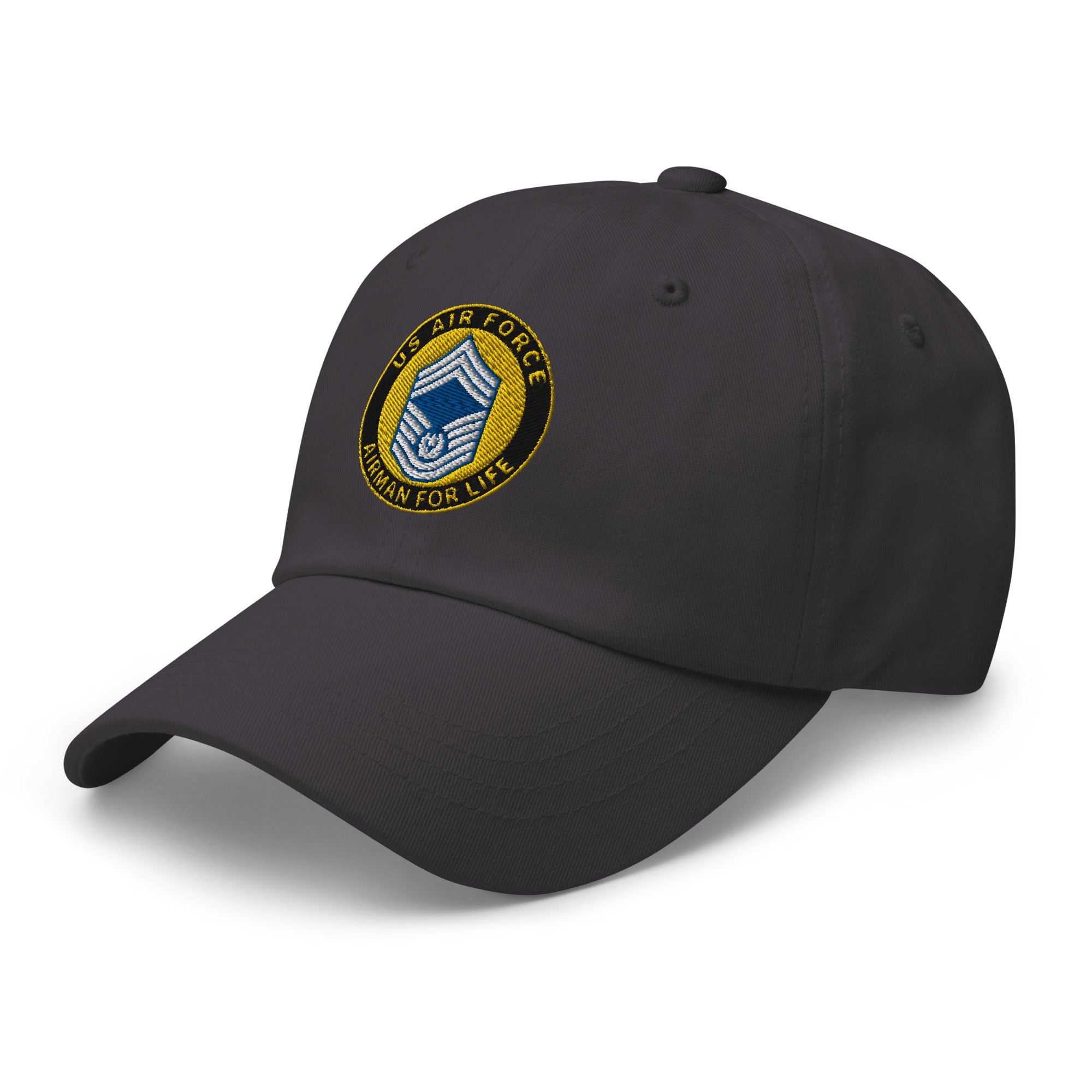 US Air Force E-9 Chief Master Sergeant Of The Air Force E9 CMSAF Airman For Life Embroidered Dad Hat