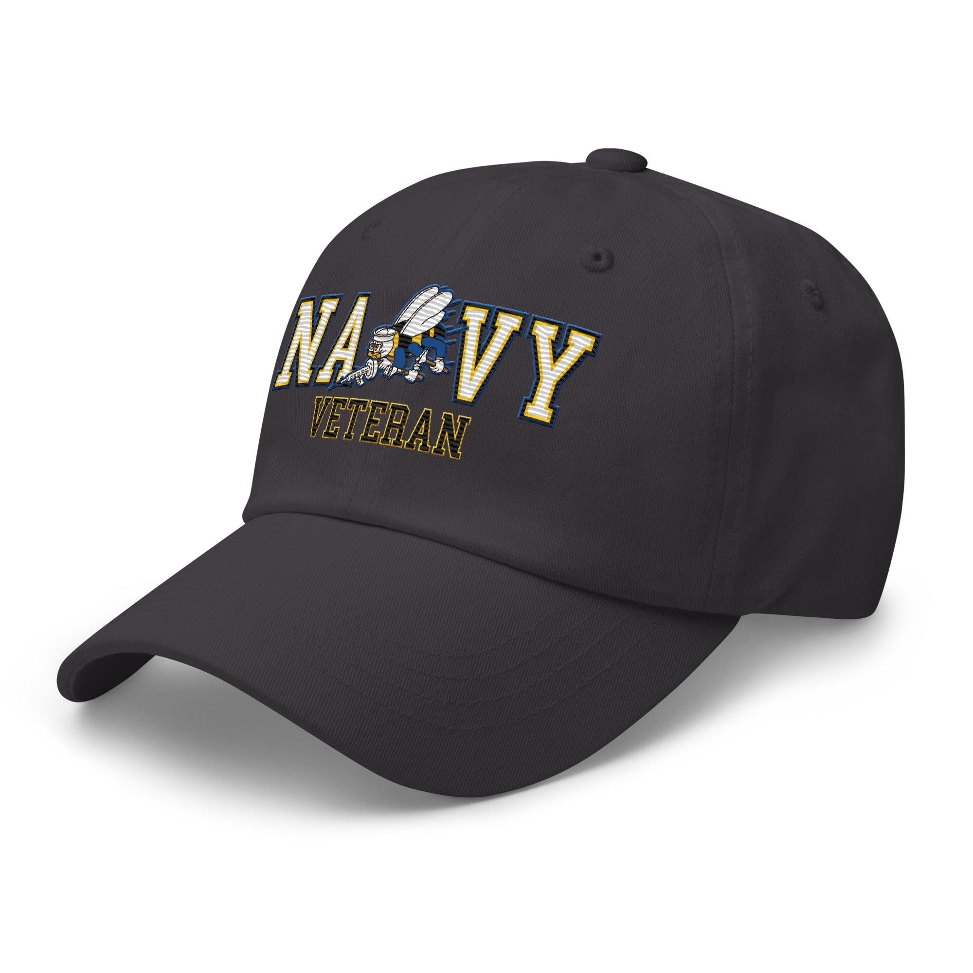 US Navy Seabees Veteran Embroidered Dad Hat