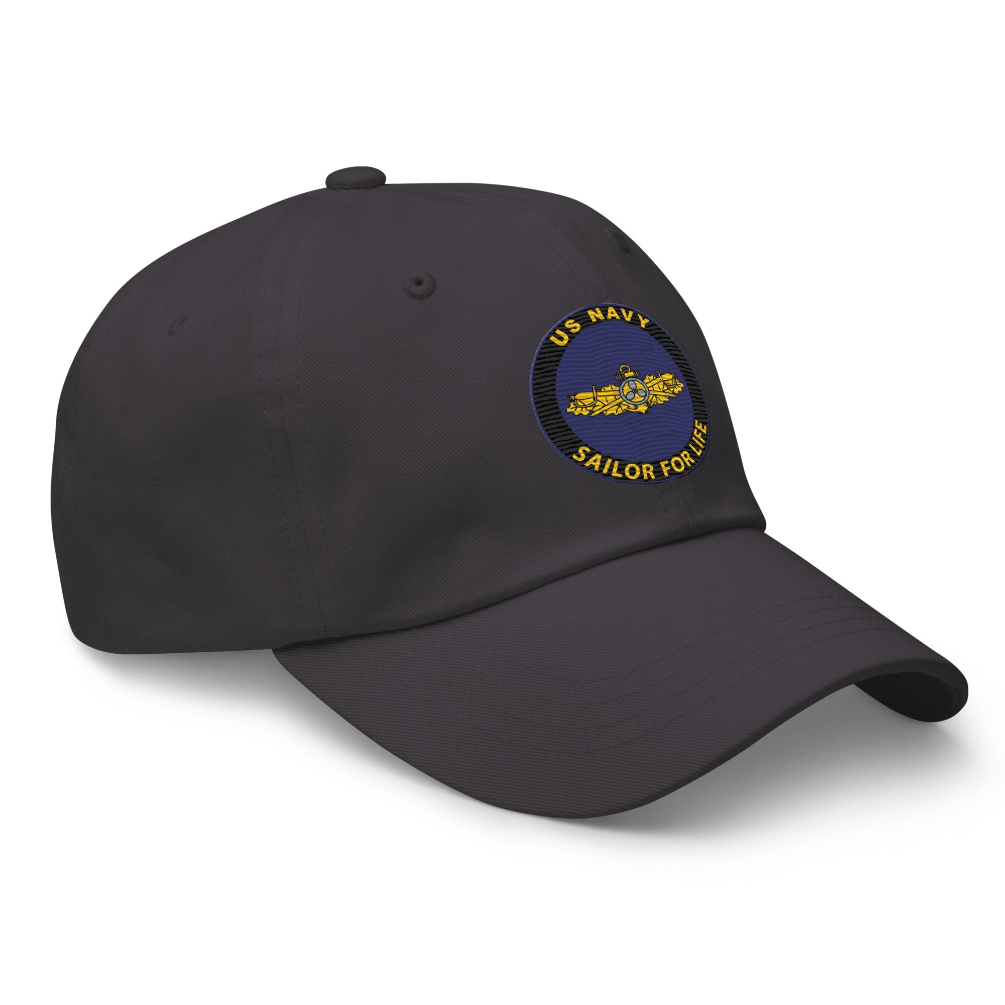 US Navy Engineering Duty Officer Sailor For Life Embroidered Dad Hat