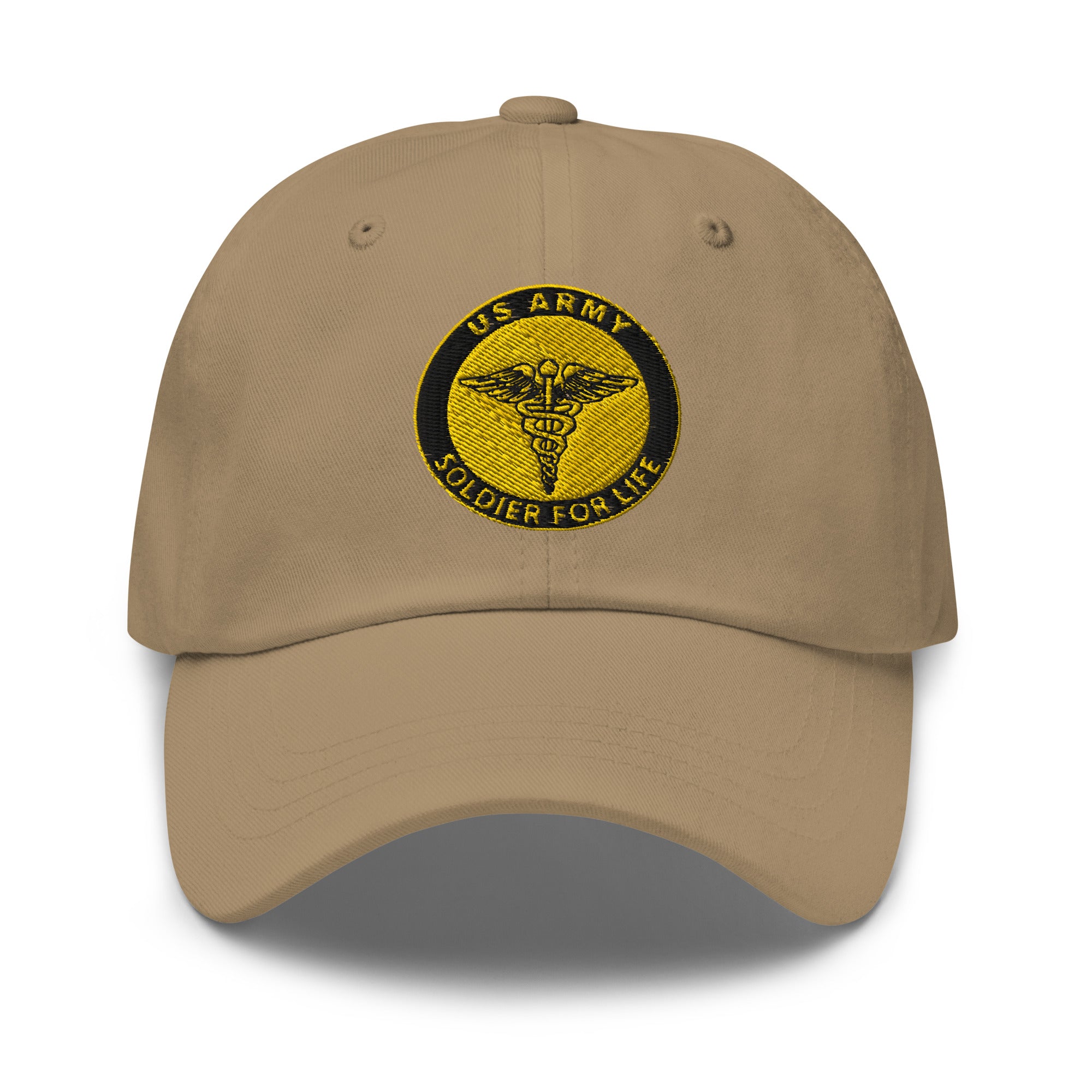 US Army Medical Corps Soldier For Life Embroidered Dad Hat