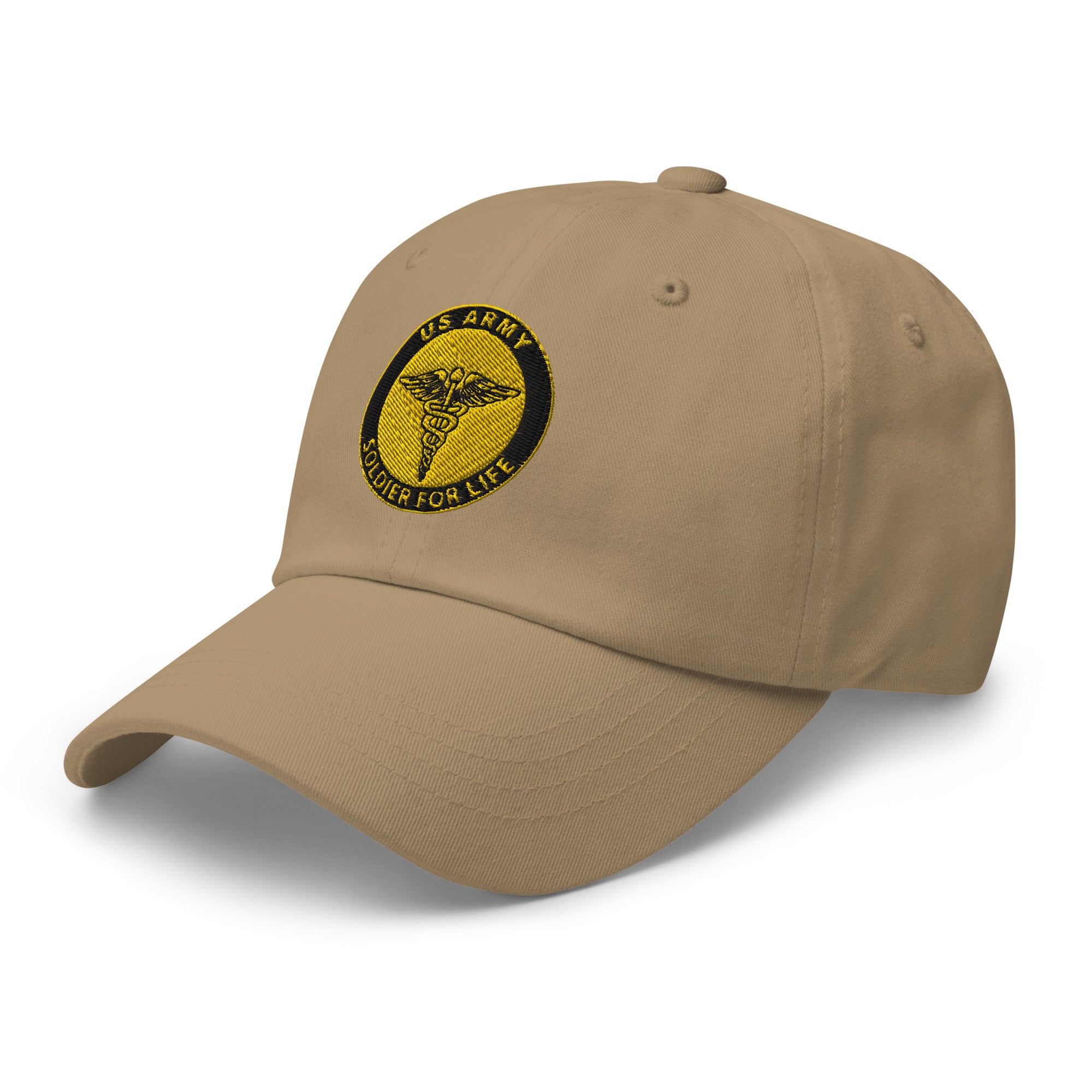 US Army Medical Corps Soldier For Life Embroidered Dad Hat