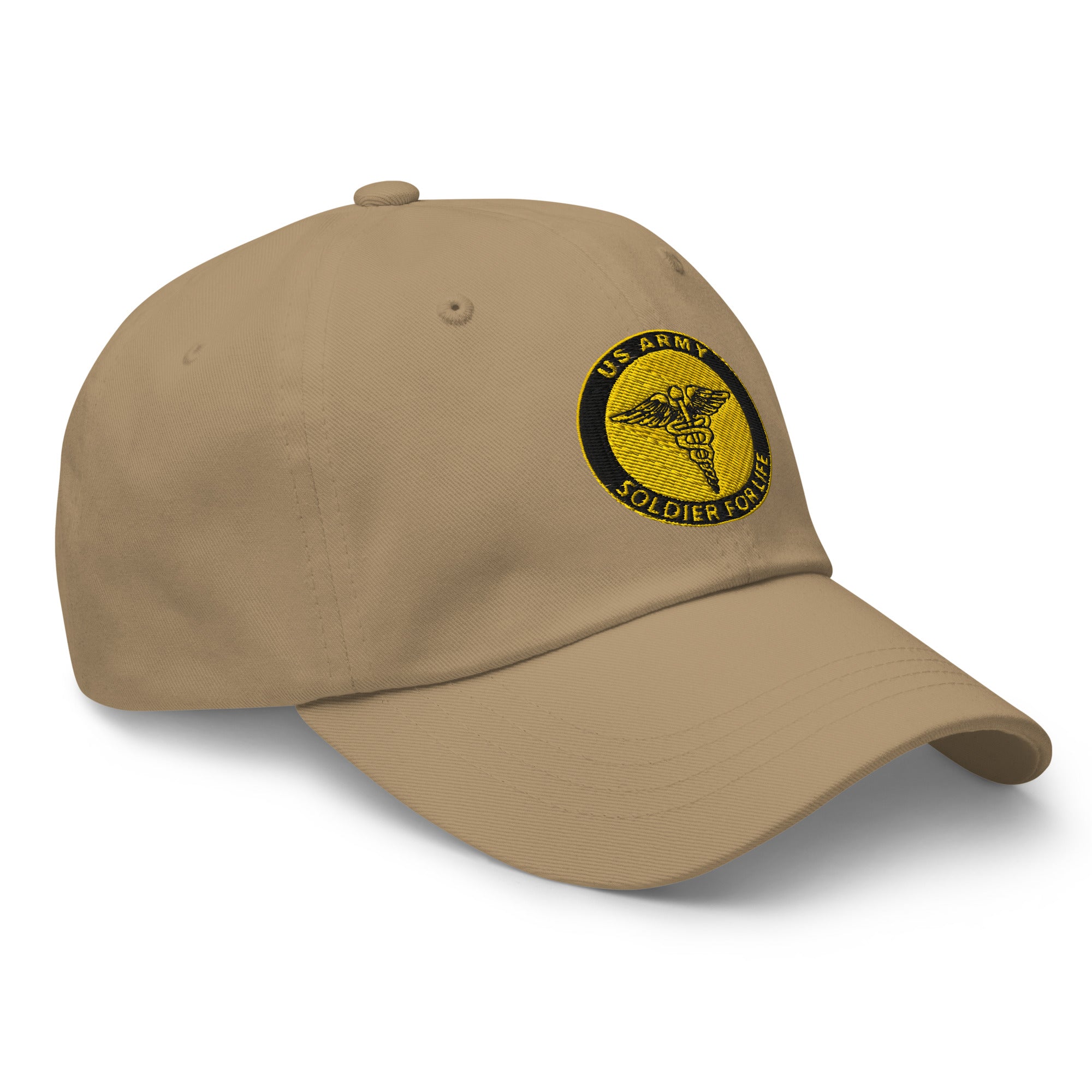 US Army Medical Corps Soldier For Life Embroidered Dad Hat