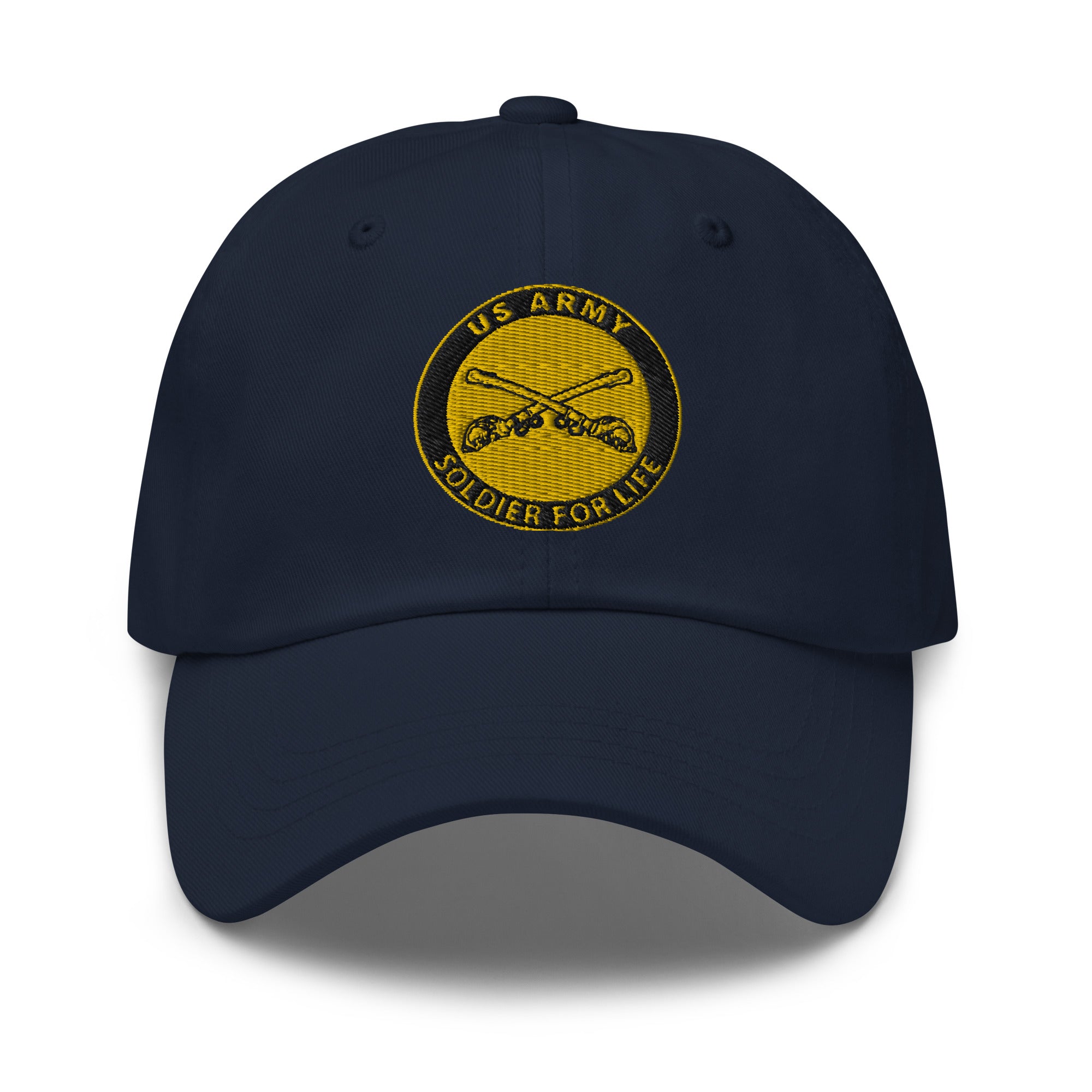 US Army Cavalry Soldier For Life Embroidered Dad Hat