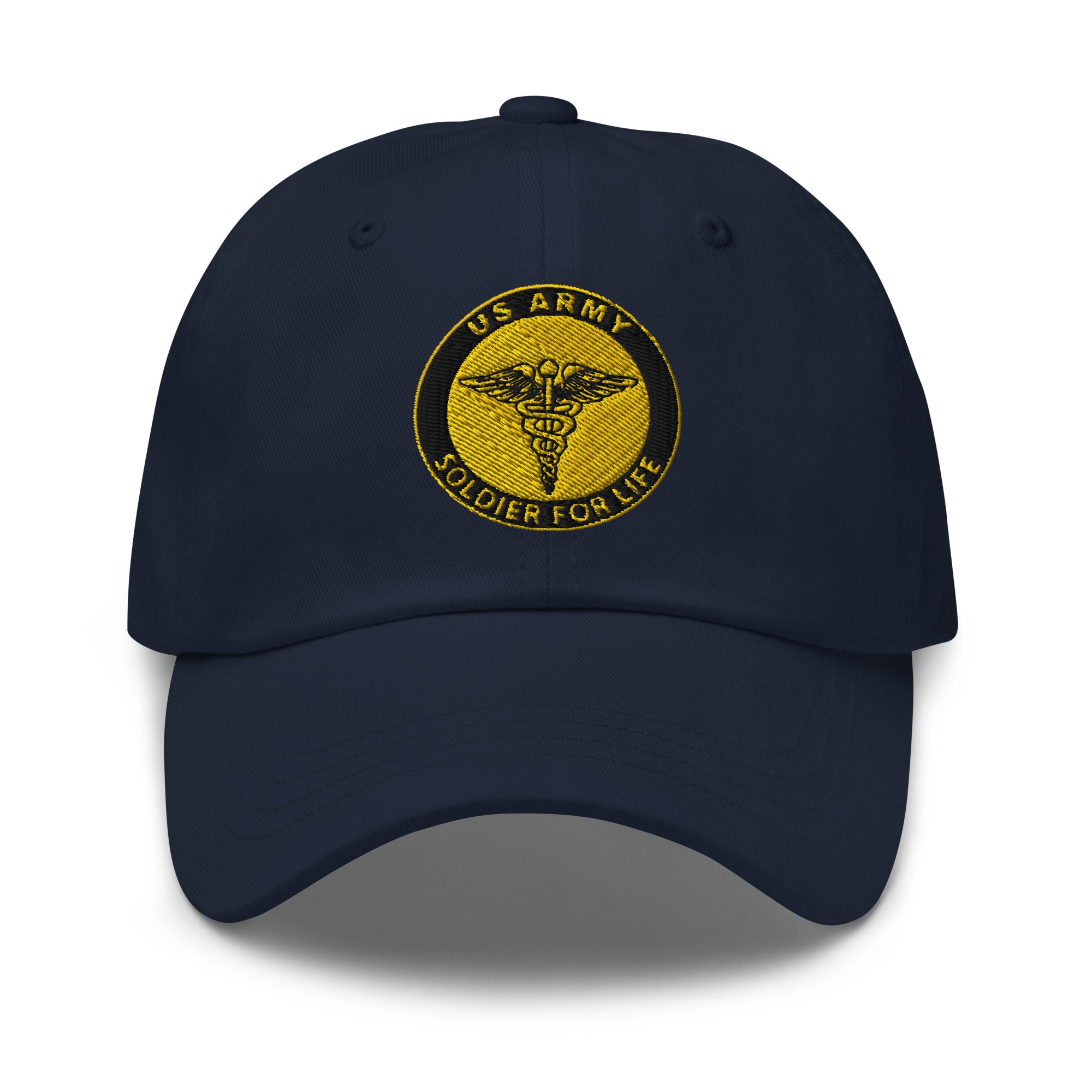 US Army Medical Corps Soldier For Life Embroidered Dad Hat