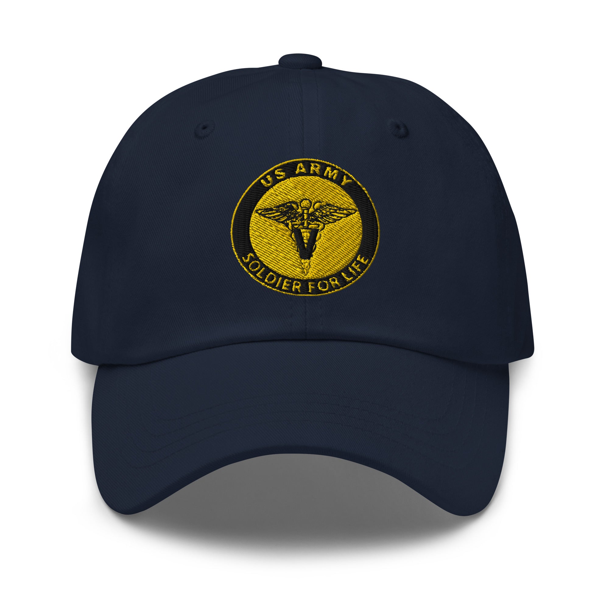 US Army Veterinary Corps Soldier For Life Embroidered Dad Hat