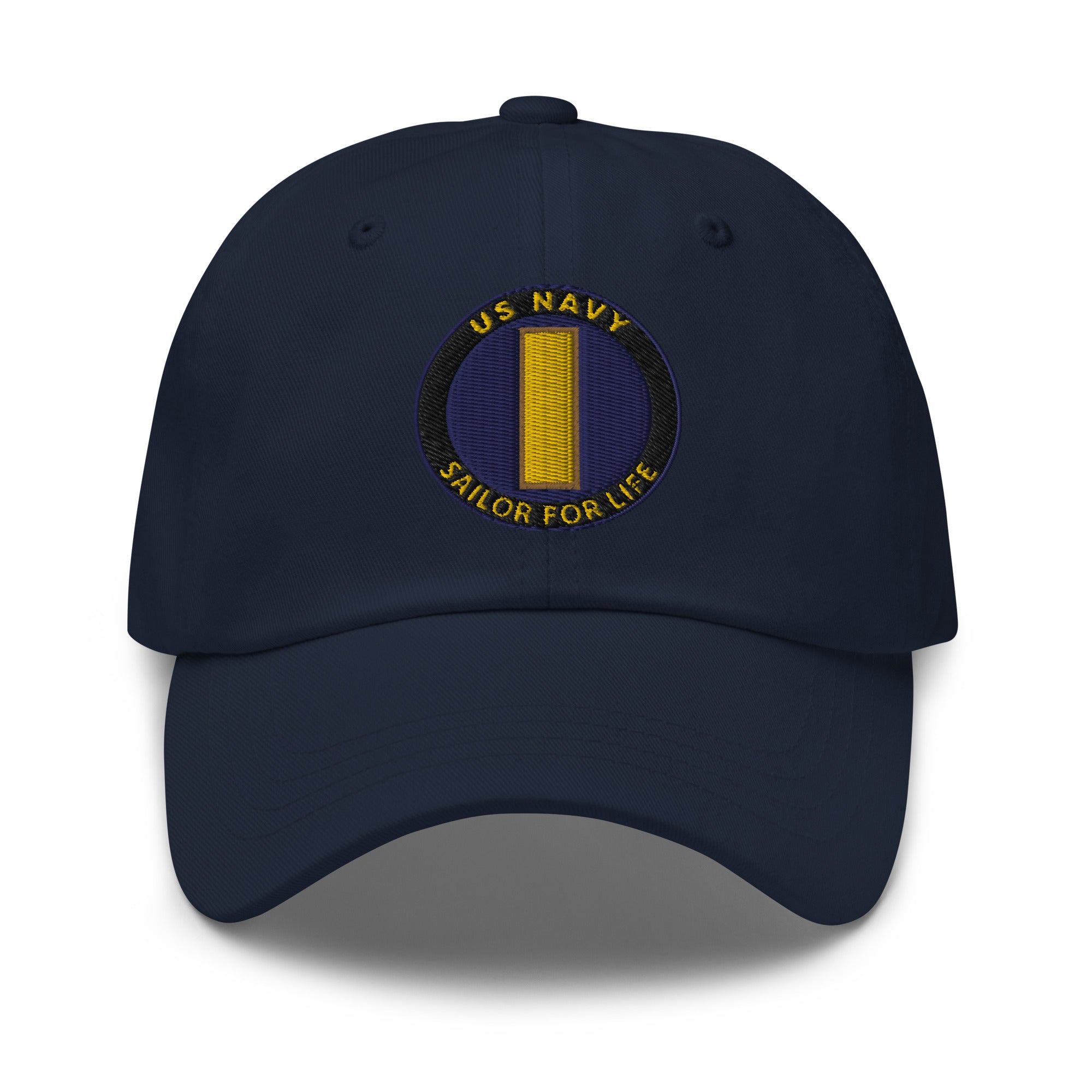 US Navy O-1 Ensign O1 ENS Junior Officer  Sailor For Life Embroidered Dad Hat