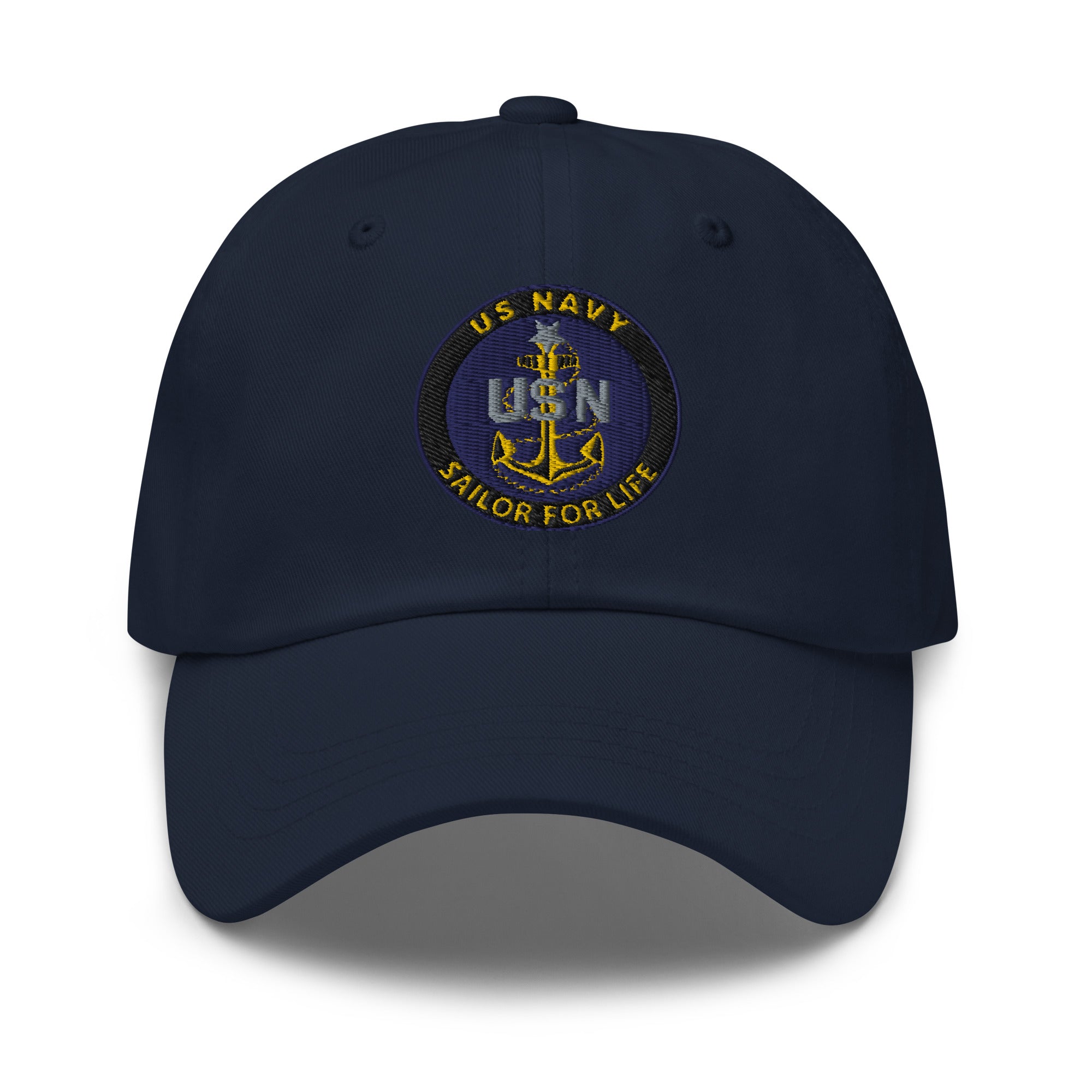 US Navy E-8 Sailor For Life Embroidered Dad Hat