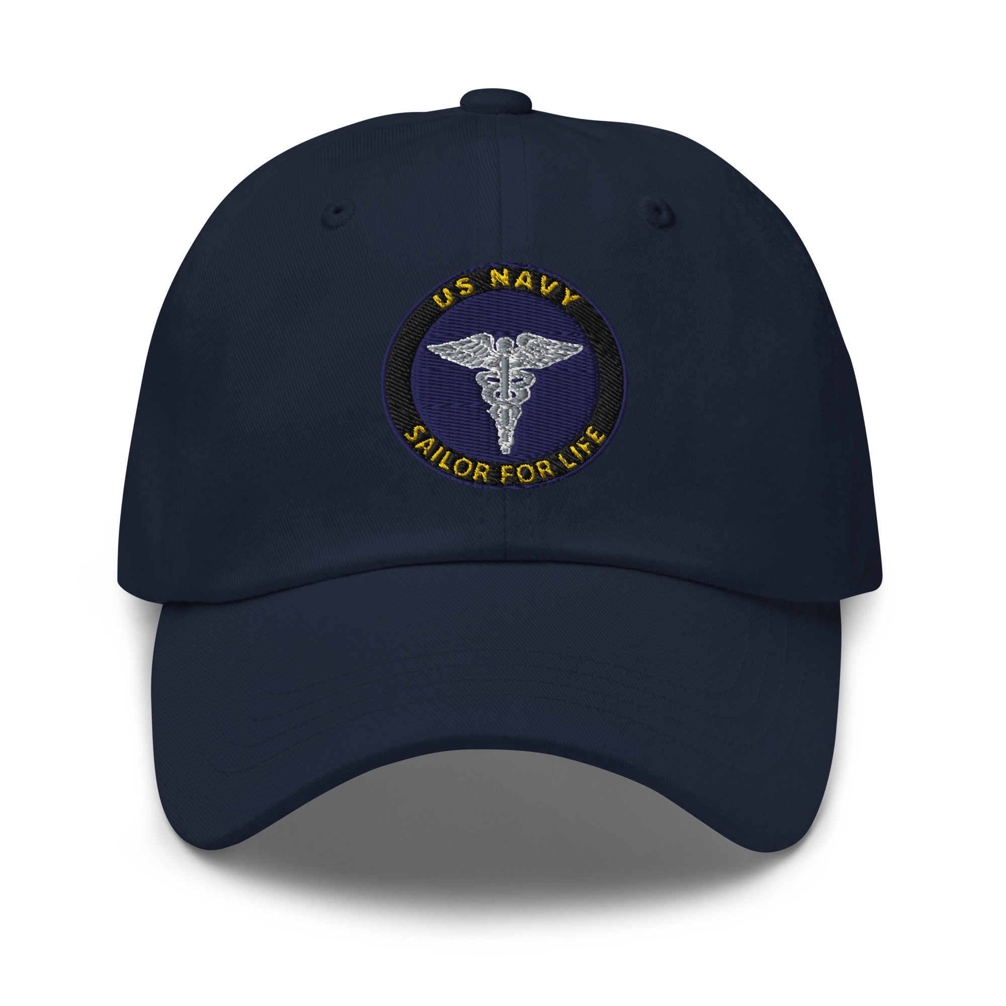 US Navy Hospital Corpsman Navy HM Sailor For Life Embroidered Dad Hat