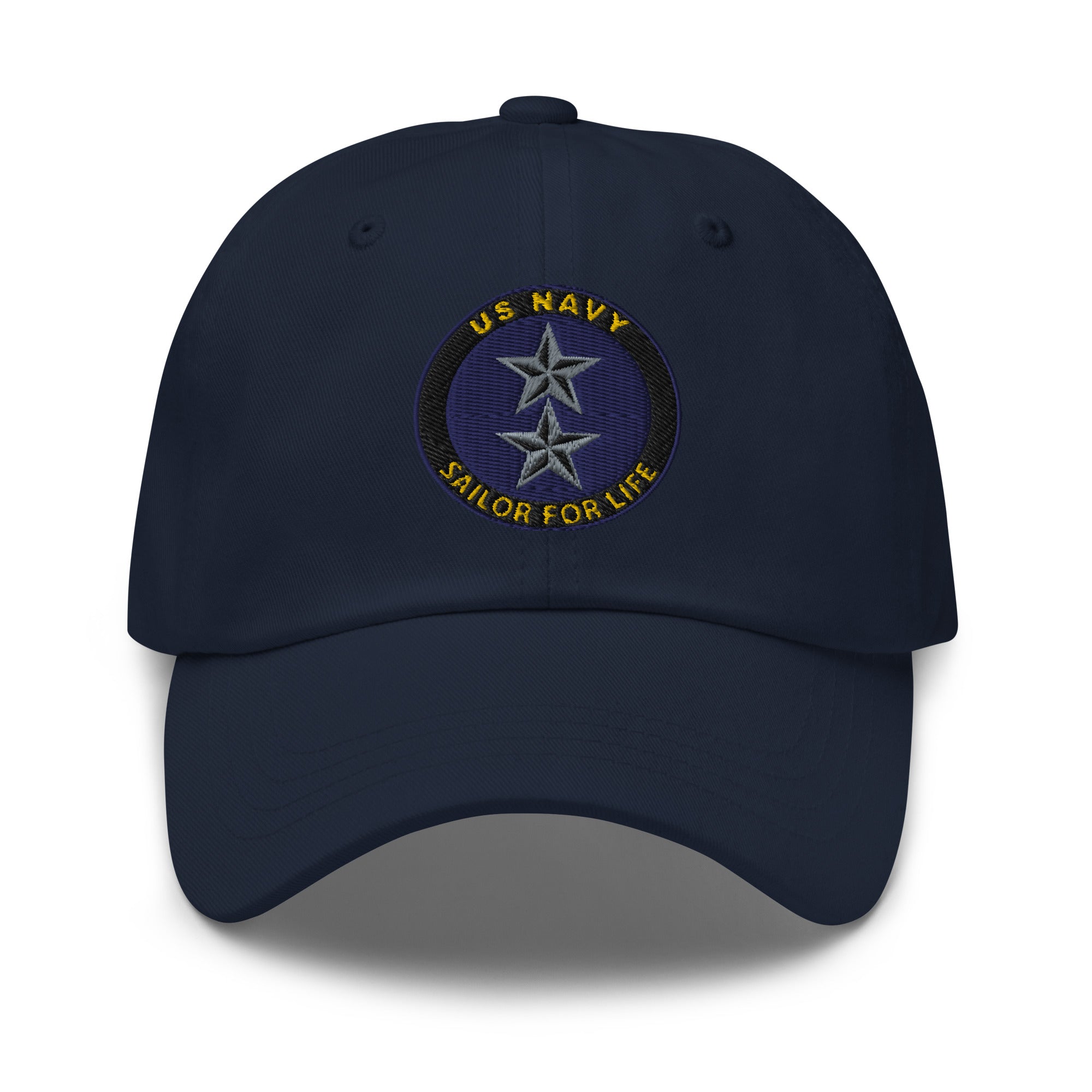 US Navy O-8 Rear Admiral O8 RADM Flag Officer  Sailor For Life Embroidered Dad Hat