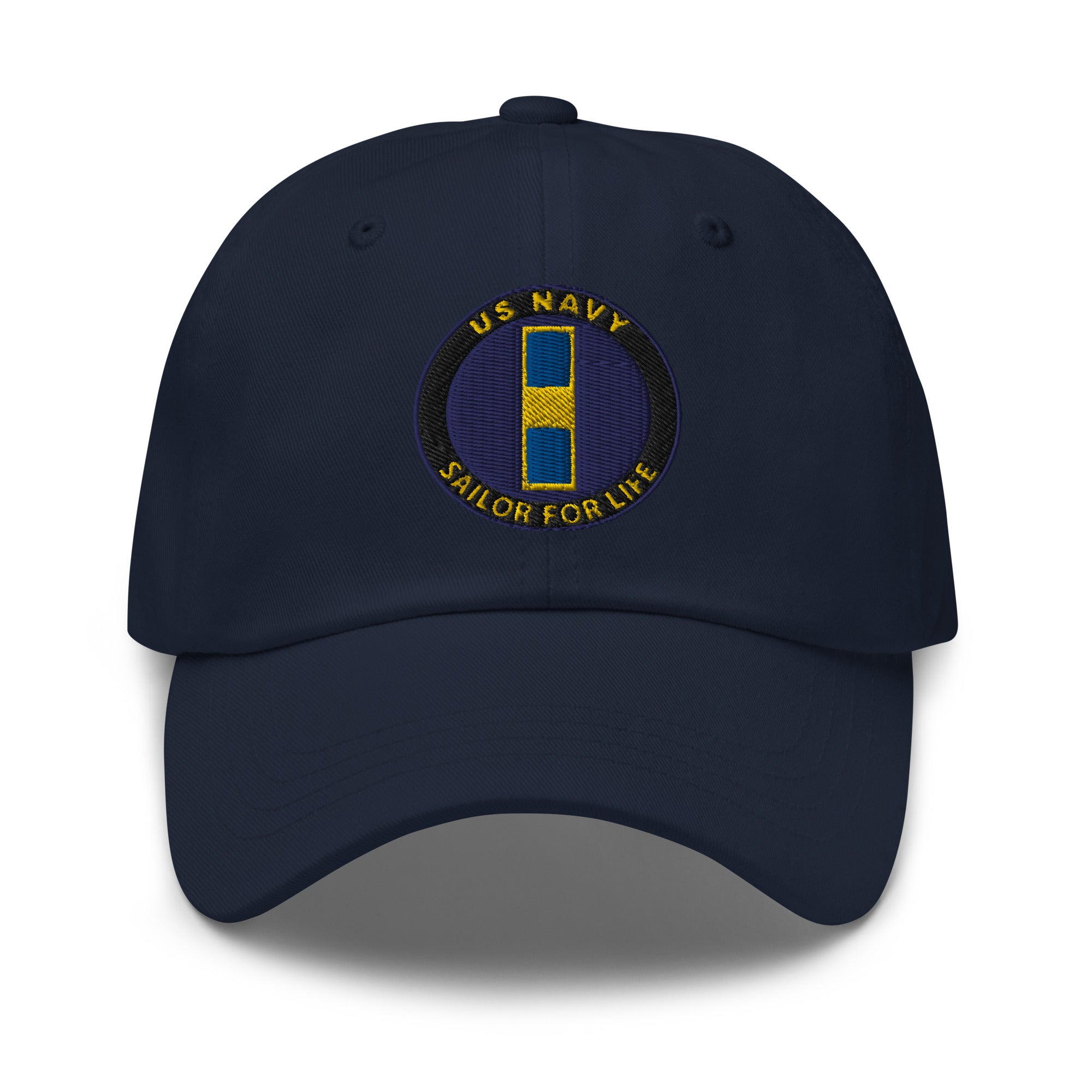 US Navy W-1 Warrant Officer W1 WO1 Sailor For Life Embroidered Dad Hat