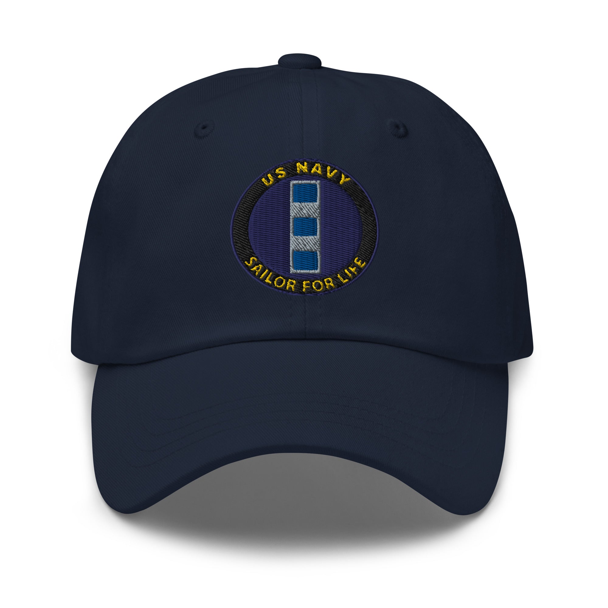 US Navy W-4 Chief Warrant Officer 4 W4 CW4 Sailor For Life Embroidered Dad Hat