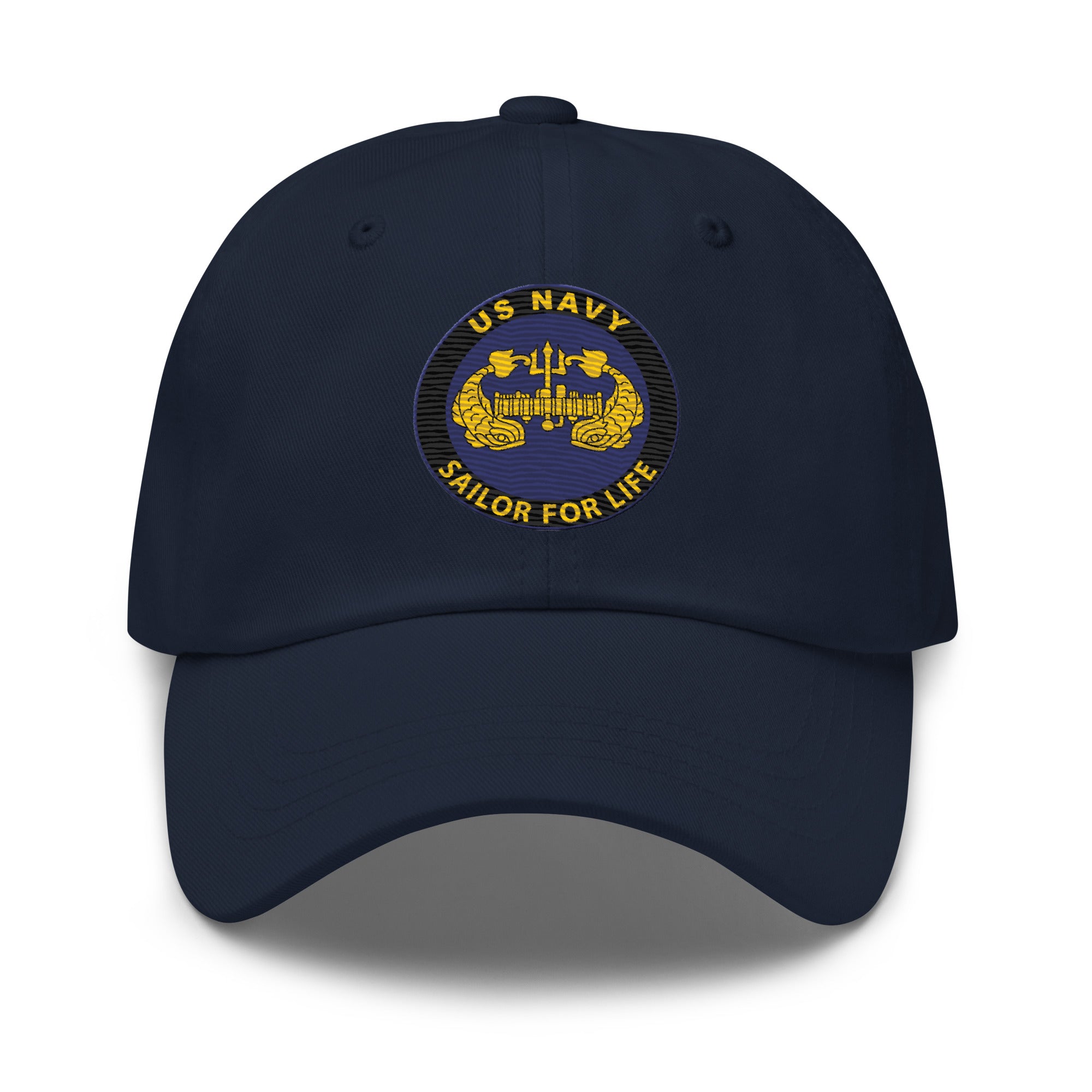 US Navy Deep Submergence Officer Sailor For Life Embroidered Dad Hat