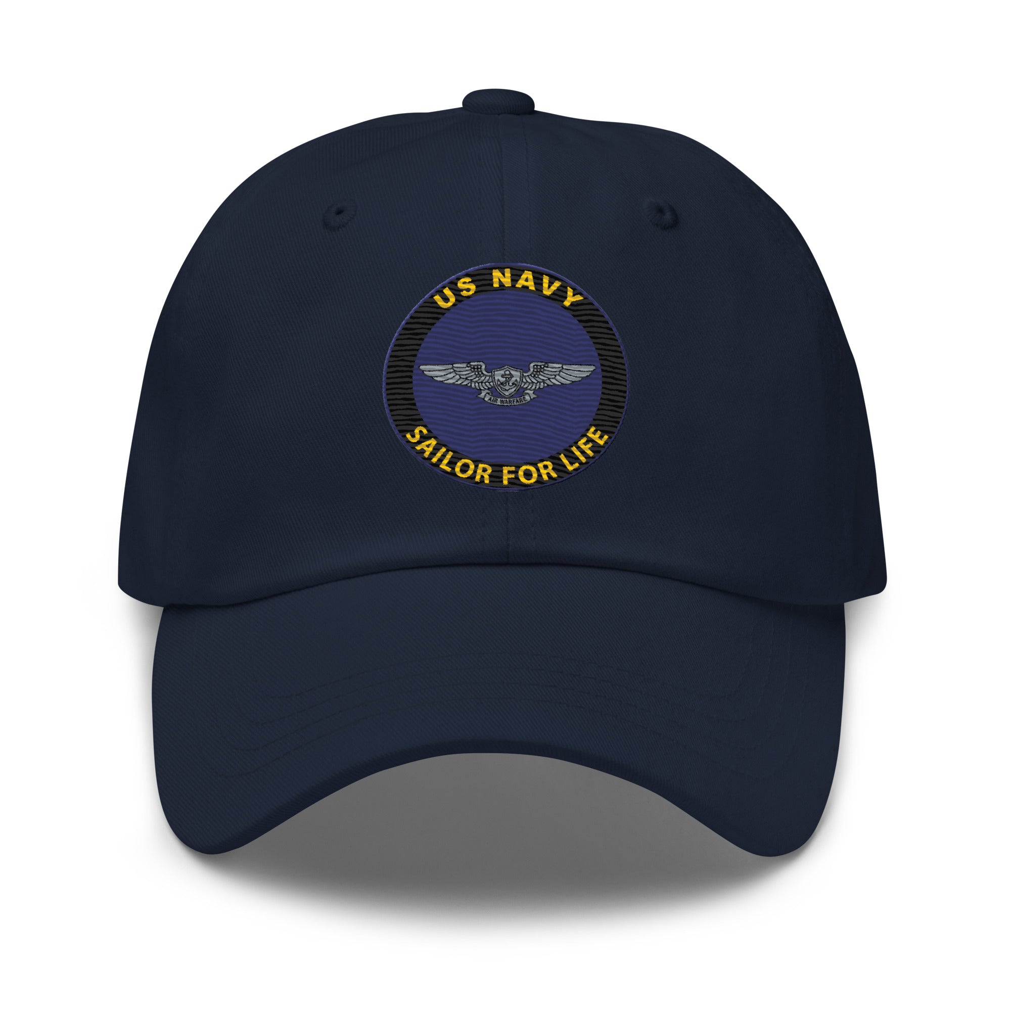 US Navy Enlisted Aviation Warfare Specialist Sailor For Life Embroidered Dad Hat