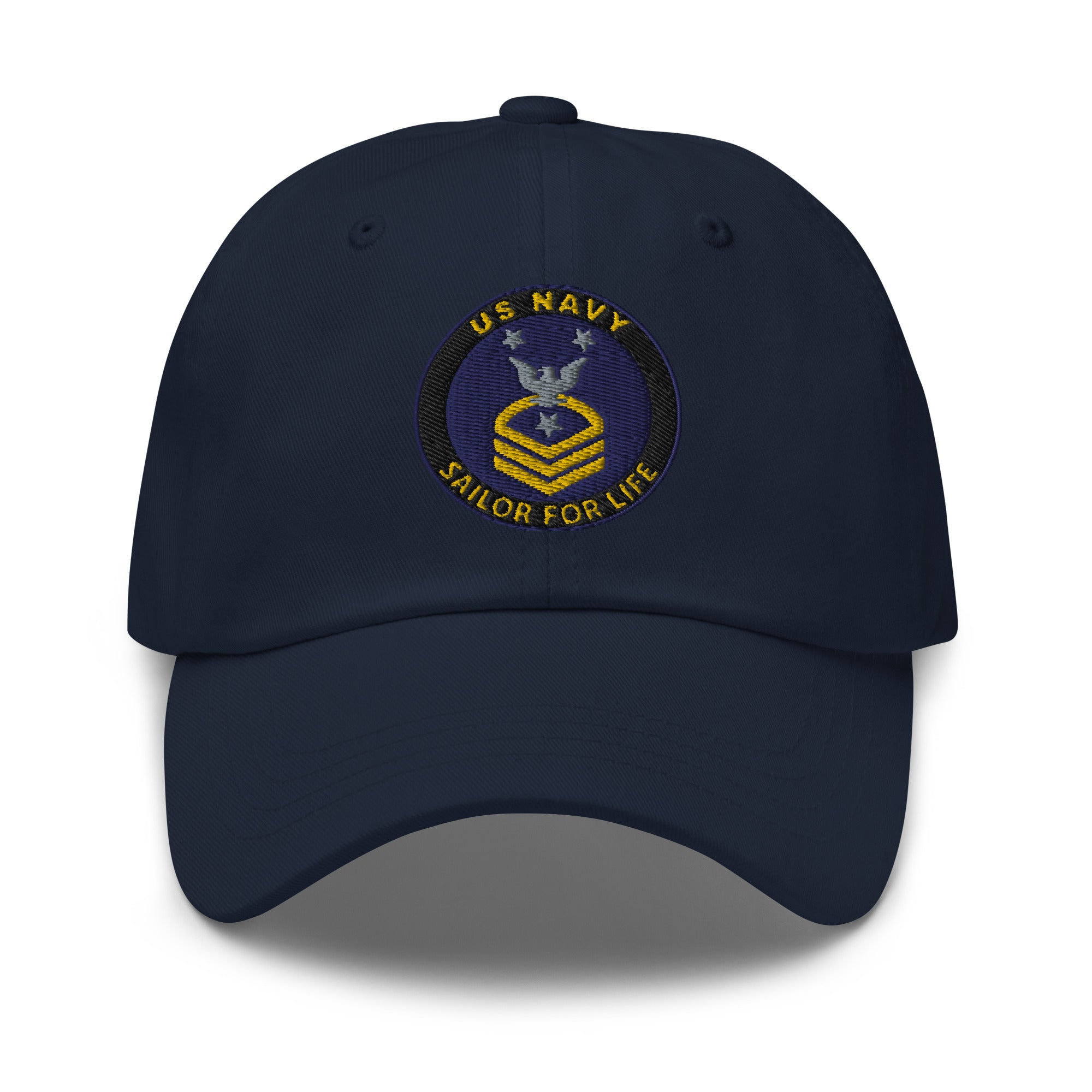 US Navy E-9 CMDCM Sailor For Life Embroidered Dad Hat