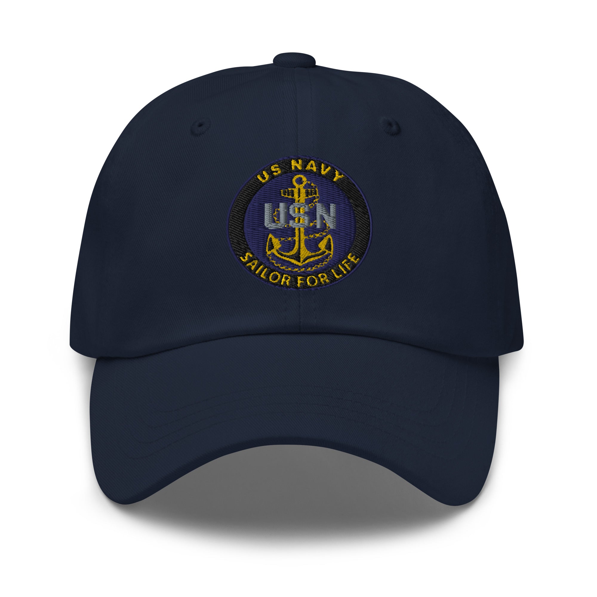 US Navy E-7 Sailor For Life Embroidered Dad Hat