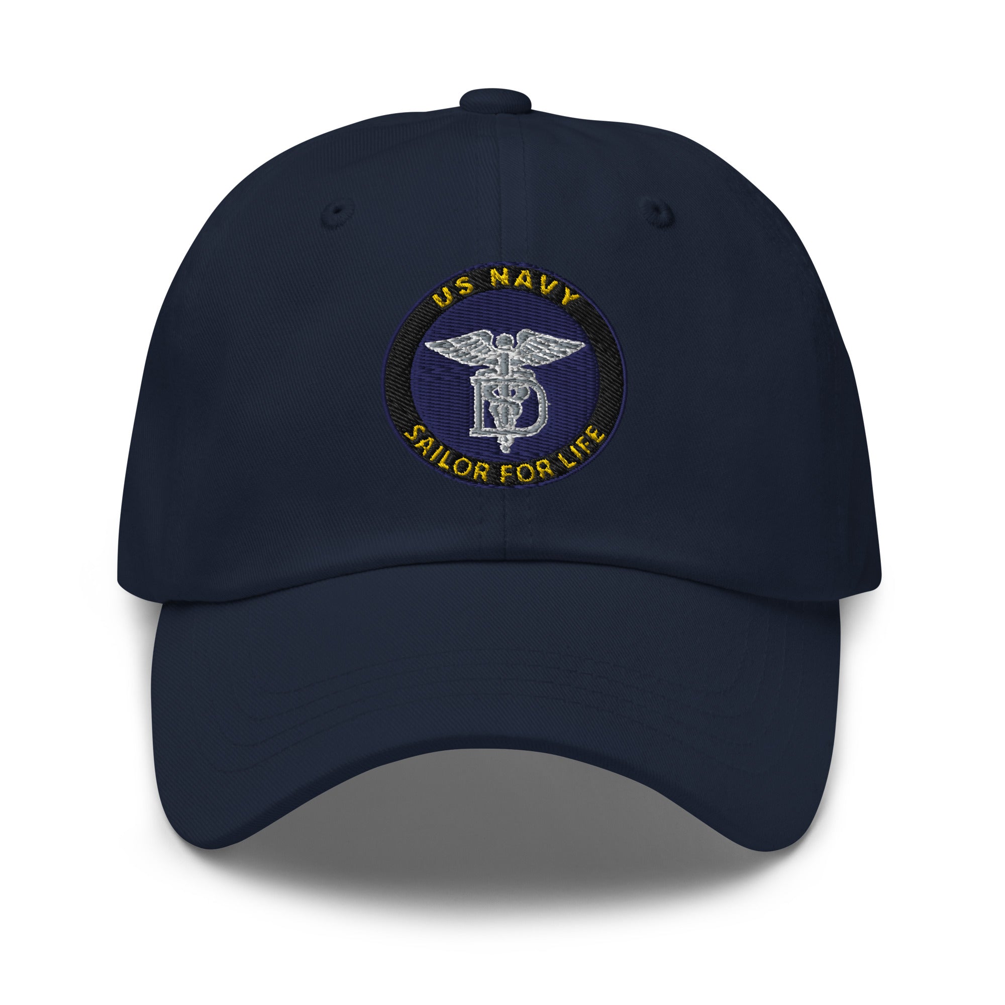 US Navy Dental Technician Navy DT Sailor For Life Embroidered Dad Hat