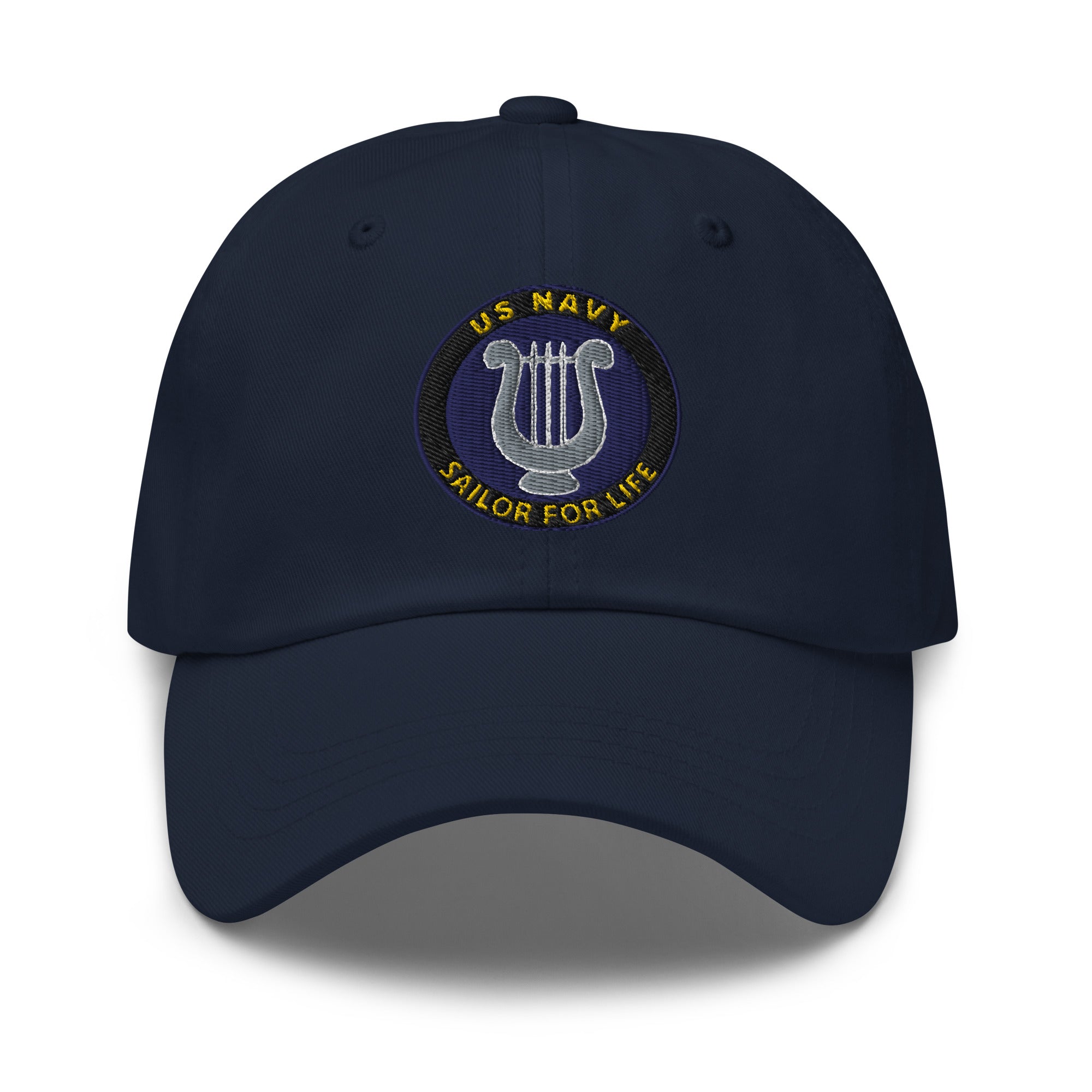 US Navy Musician Navy MU Sailor For Life Embroidered Dad Hat