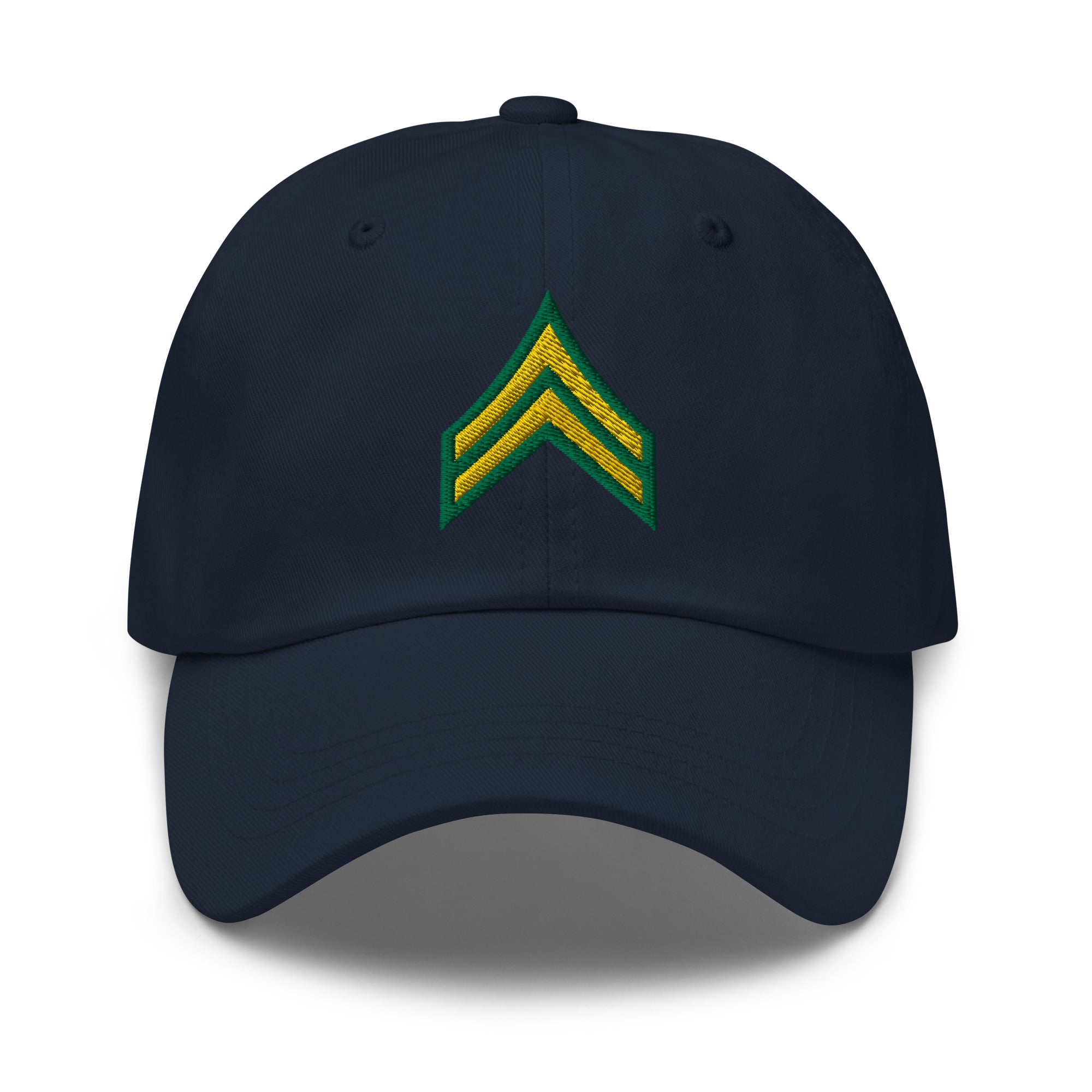 US Army E-4 Corporal E4 CPL Insignia Embroidered Dad Hat