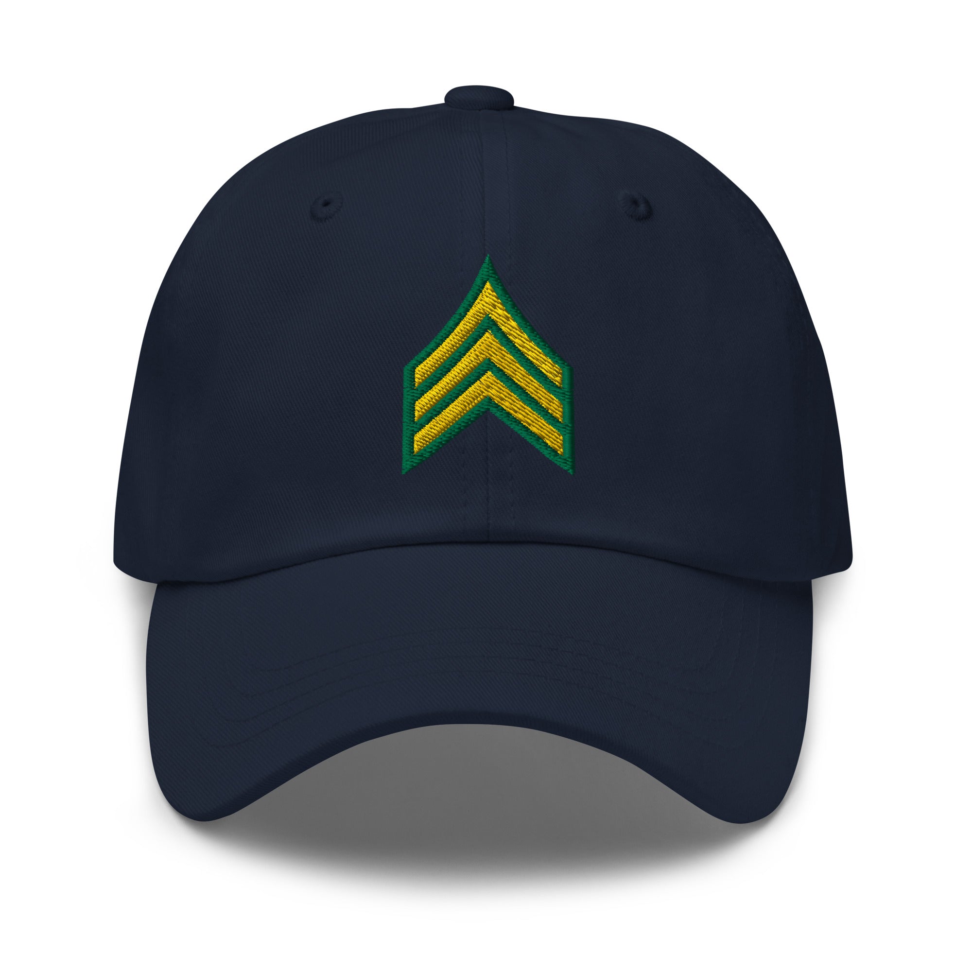 US Army E-5 Sergeant E5 SGT Insignia Embroidered Dad Hat