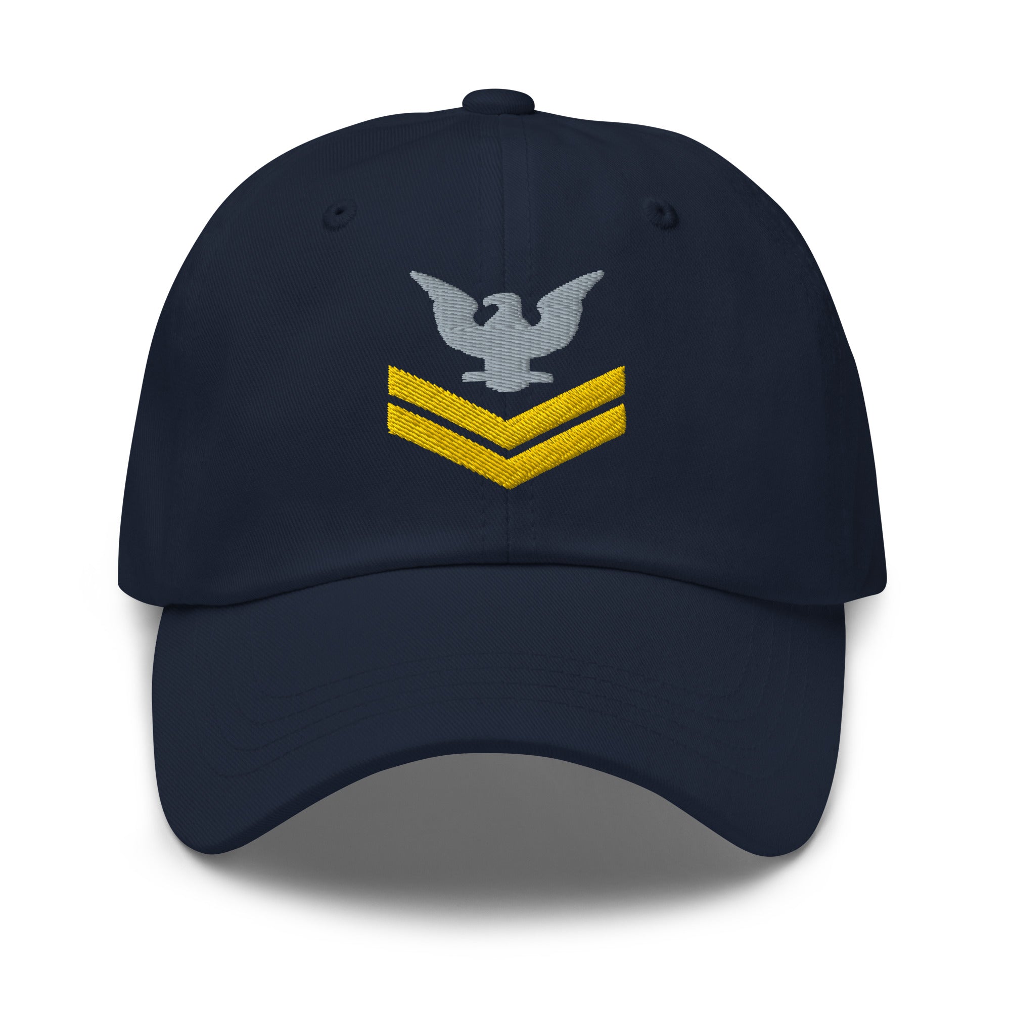 US Navy E-5 Gold Stripe Insignia Embroidered Dad Hat