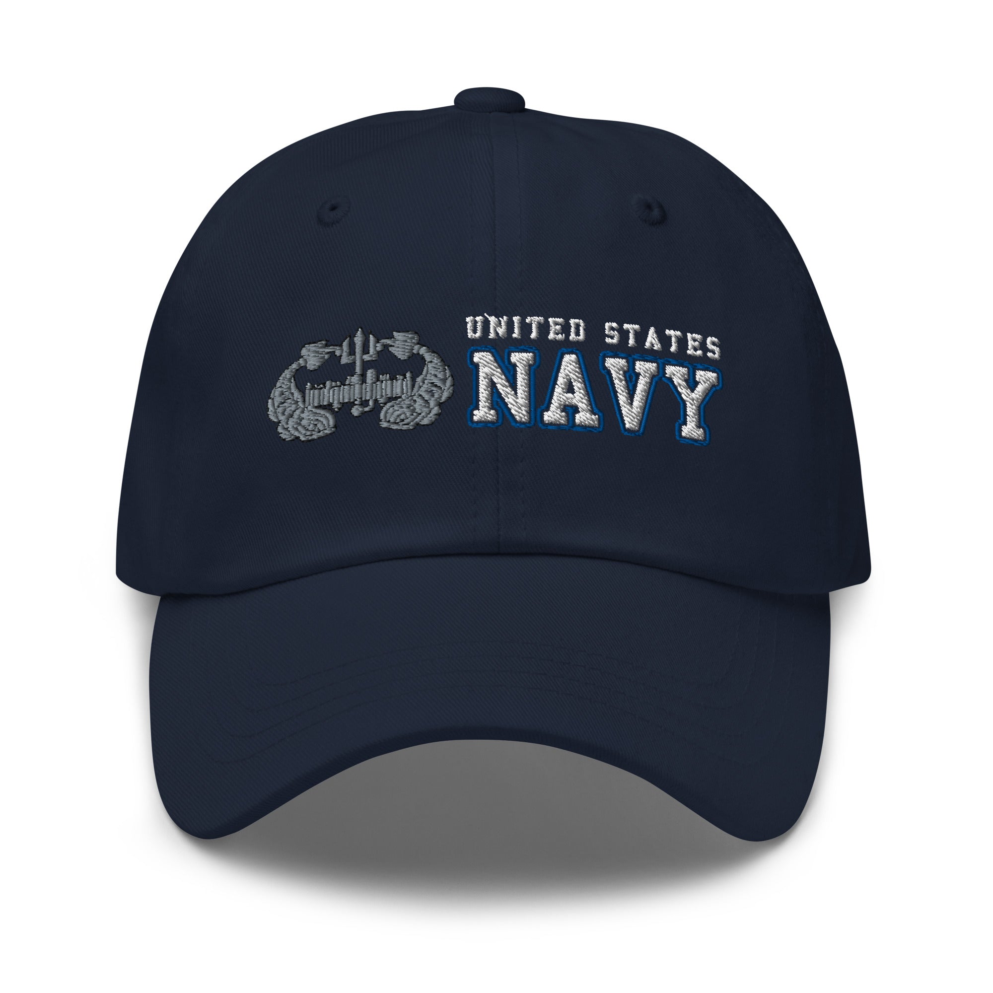 US Navy Deep Submergence Enlisted Ranks/Insignia Embroidered Dad Hat