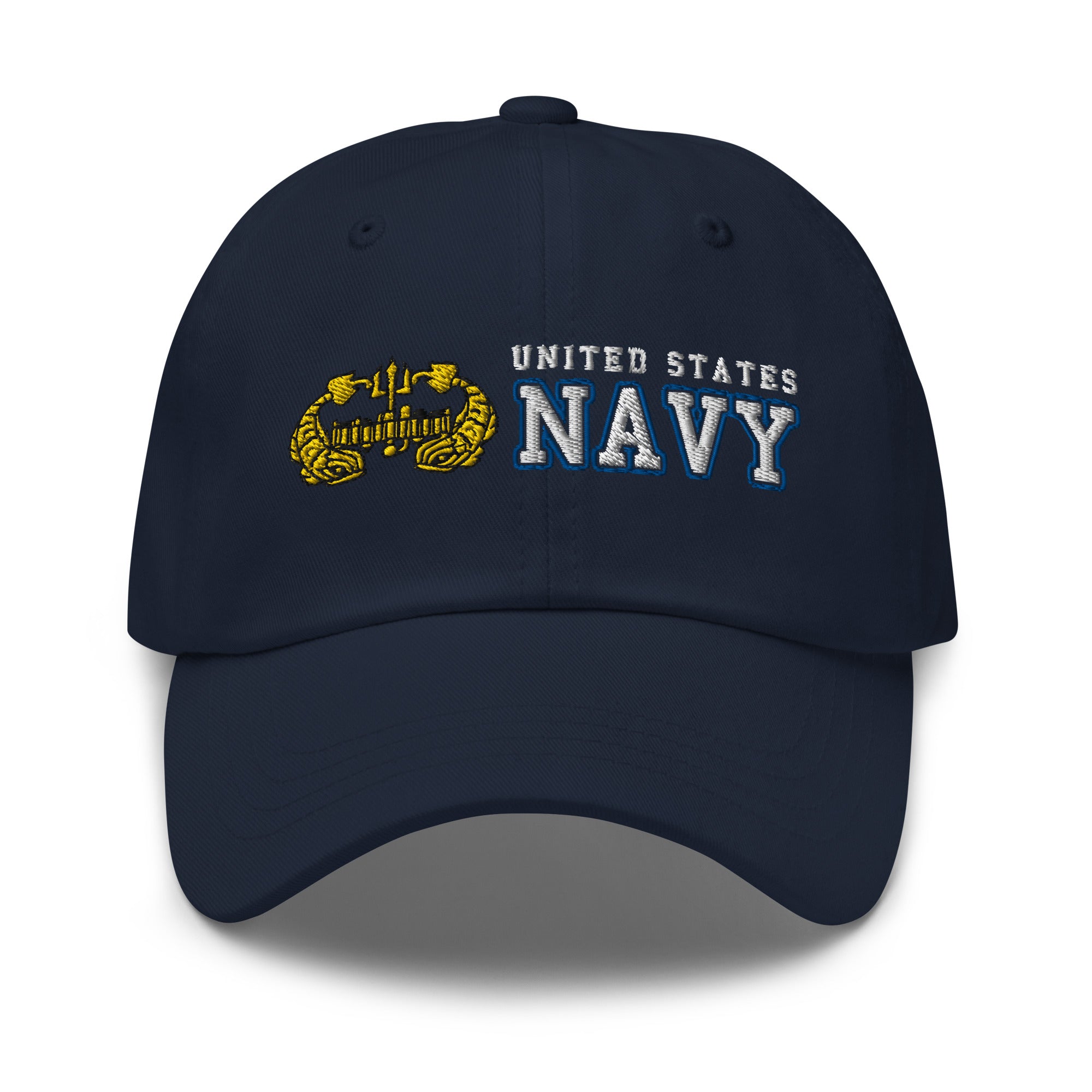 US Navy Deep Submergence Officer Ranks/Insignia Embroidered Dad Hat