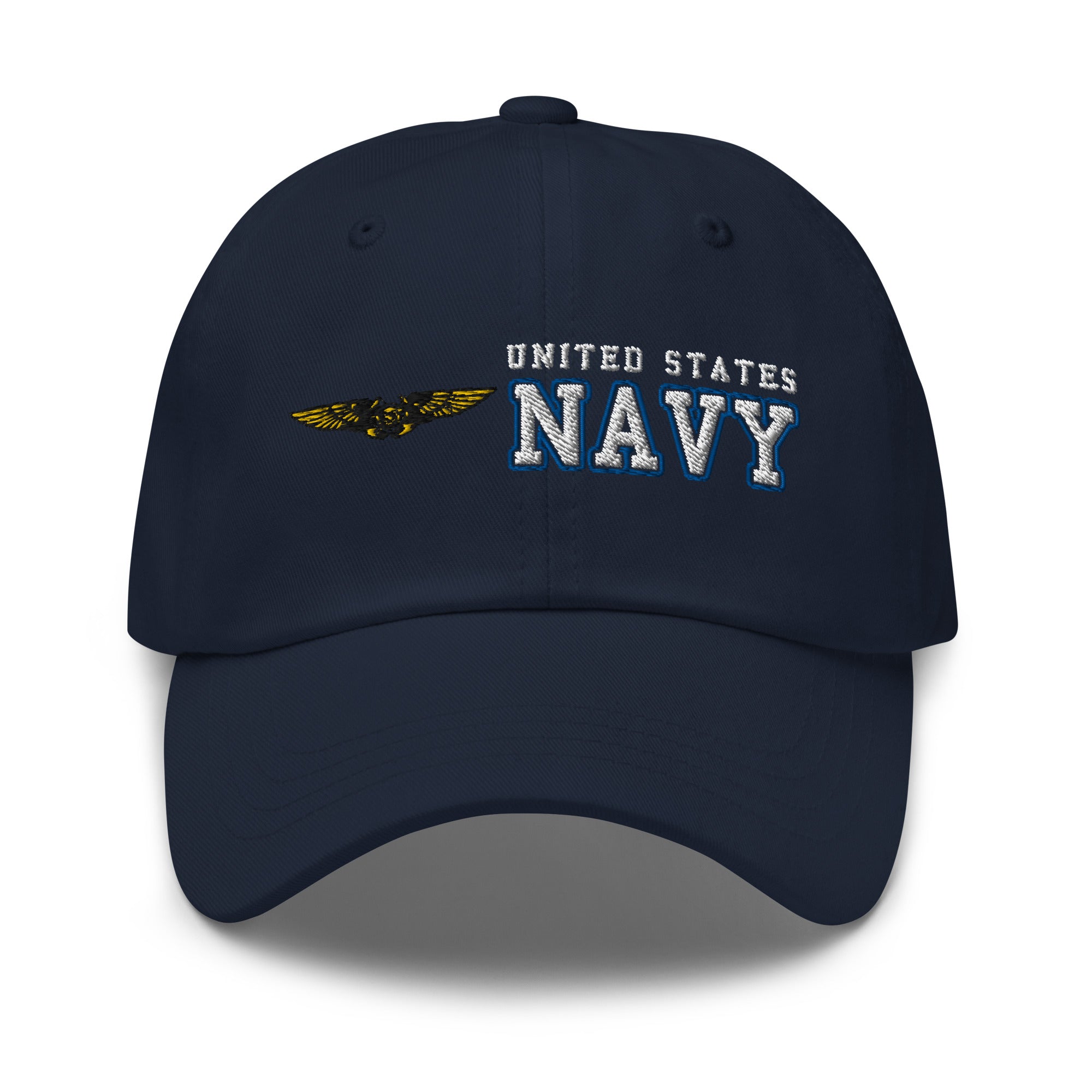 US Navy Naval Flight Officer Ranks/Insignia Embroidered Dad Hat