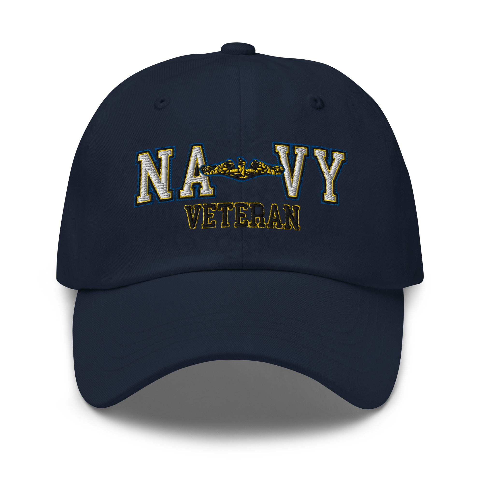 US Navy Submarine Officer Veteran Embroidered Dad Hat