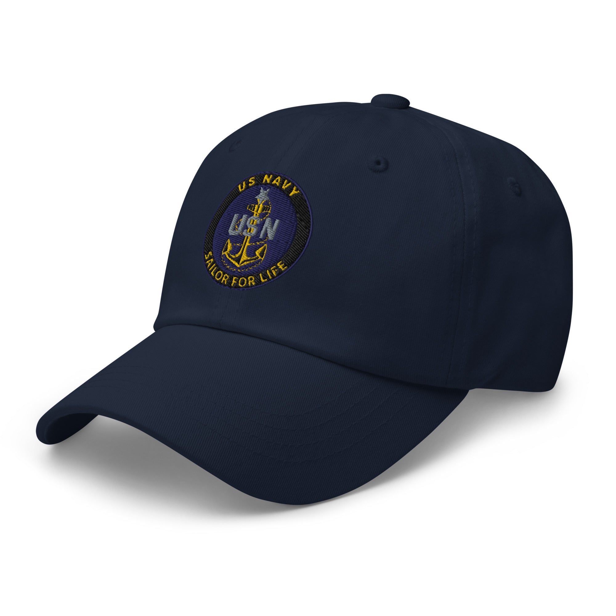 US Navy E-8 Sailor For Life Embroidered Dad Hat