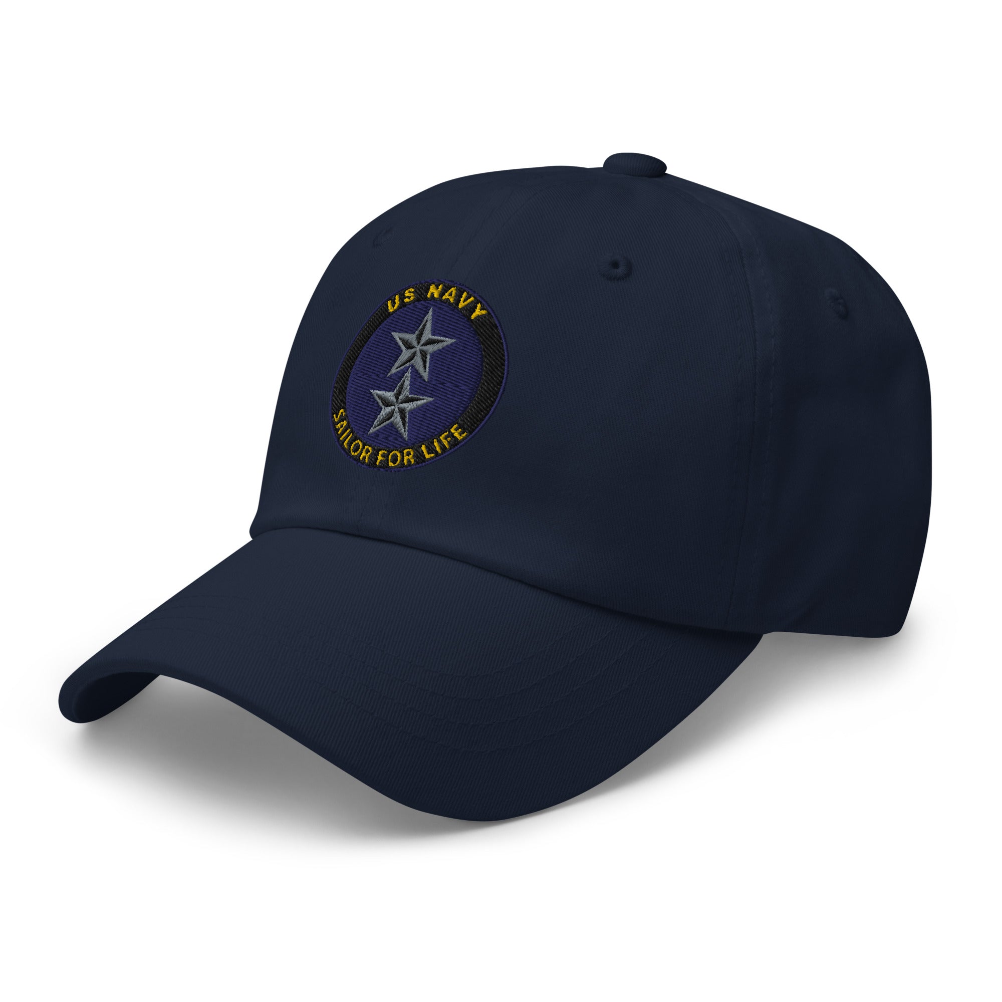 US Navy O-8 Rear Admiral O8 RADM Flag Officer  Sailor For Life Embroidered Dad Hat