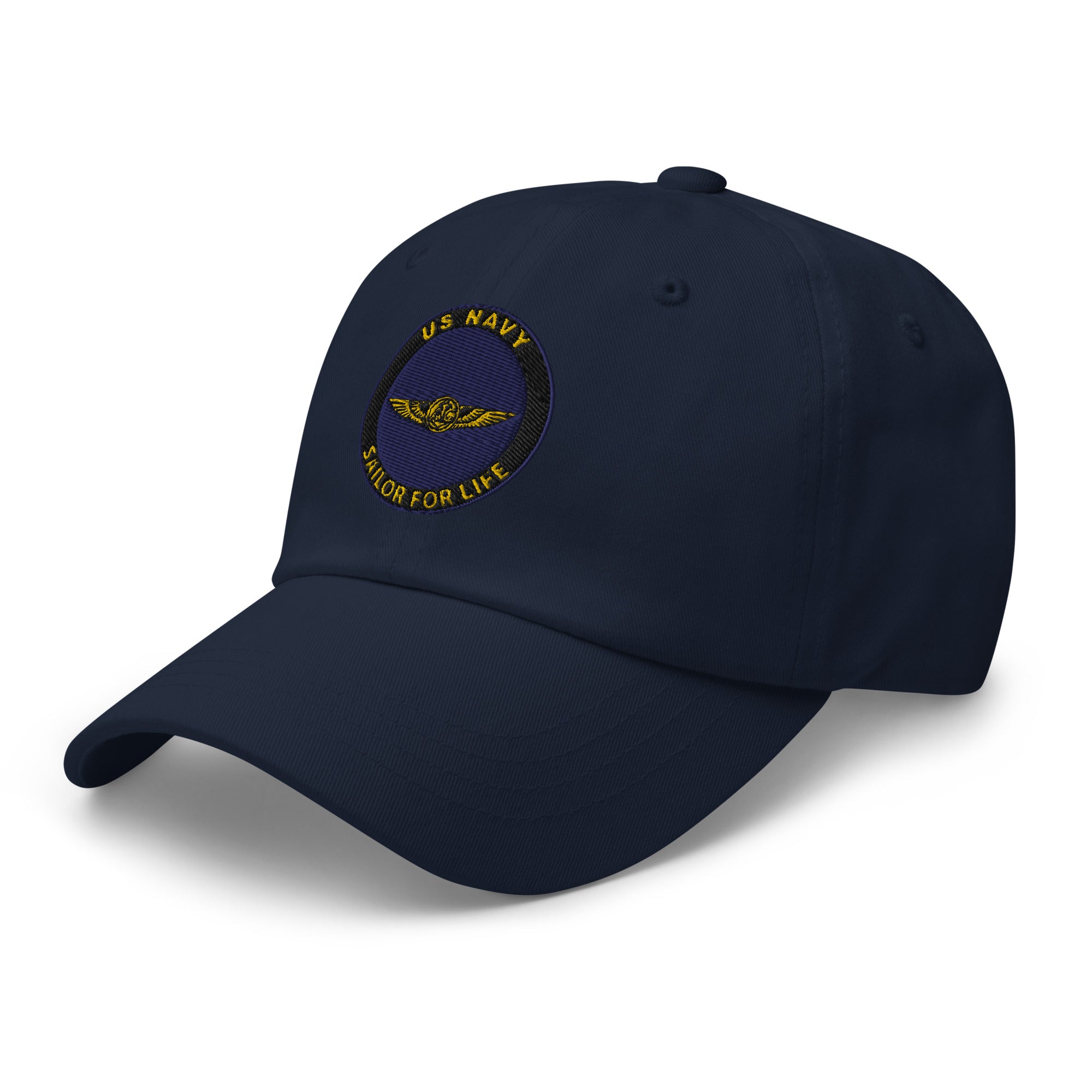 US Navy Naval Aircrew Warfare Specialist Sailor For Life Embroidered Dad Hat