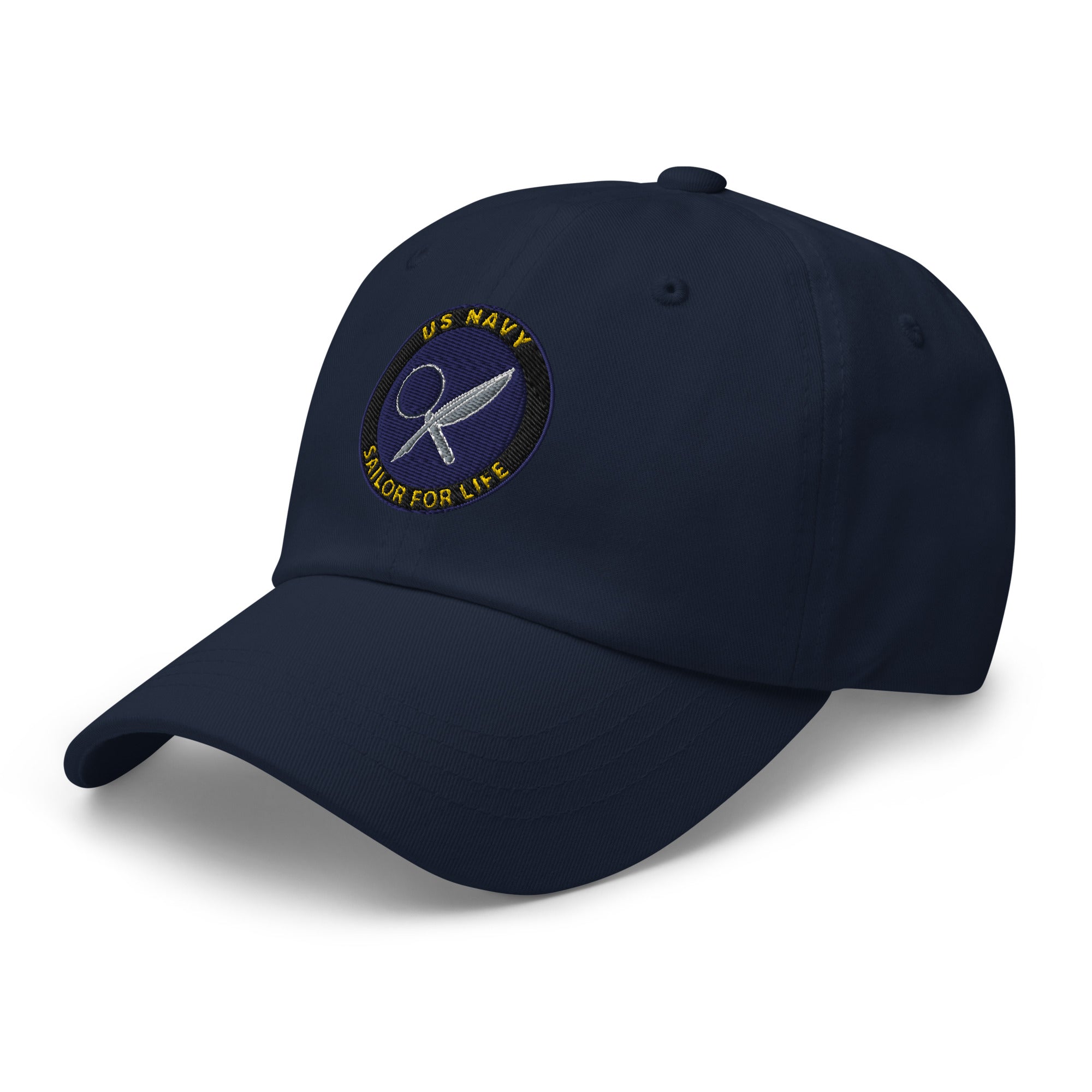 US Navy Intelligence Specialist Navy IS Sailor For Life Embroidered Dad Hat