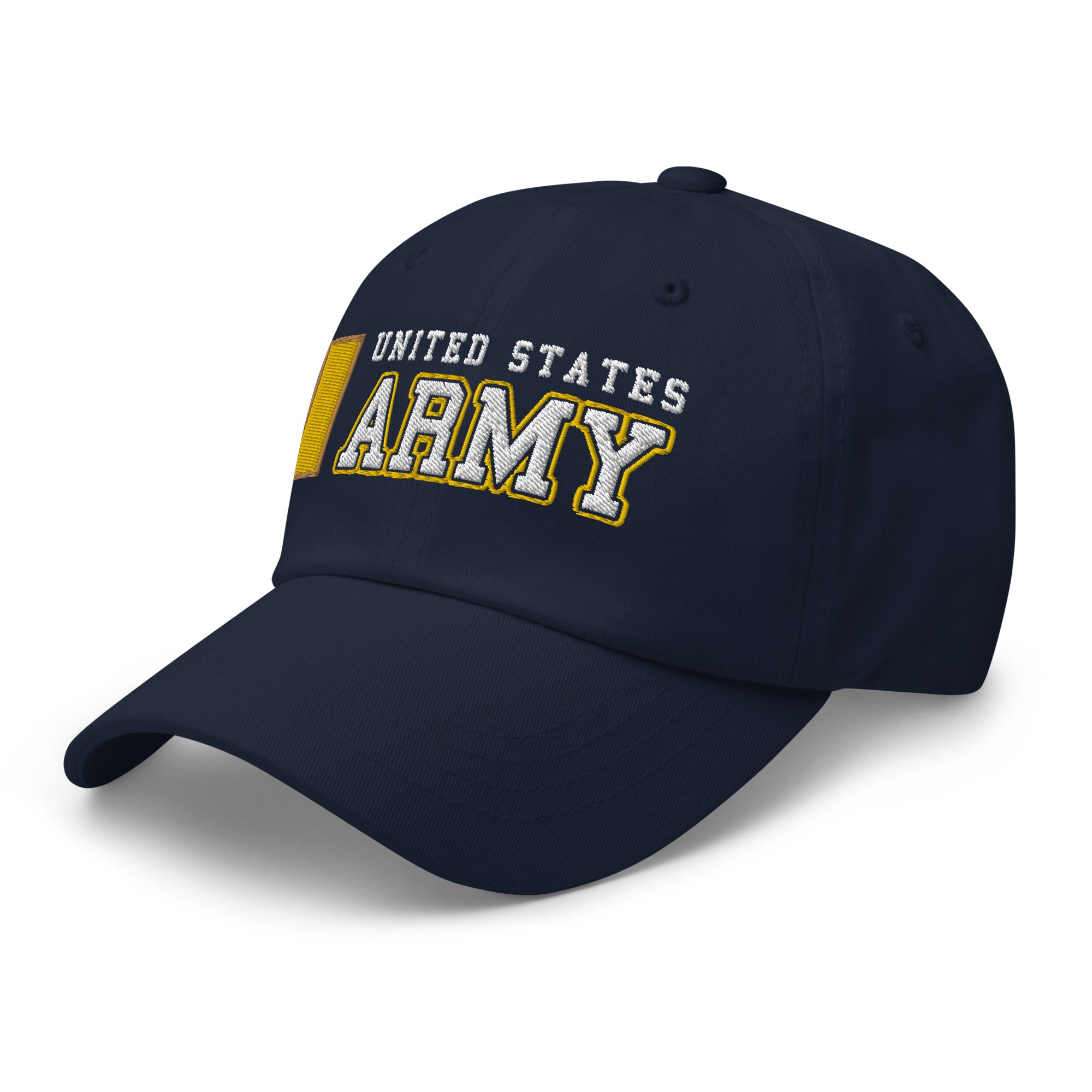 US Army O-1 Second Lieutenant O1 2LT Commissioned Officer  Ranks/Insignia Embroidered Dad Hat