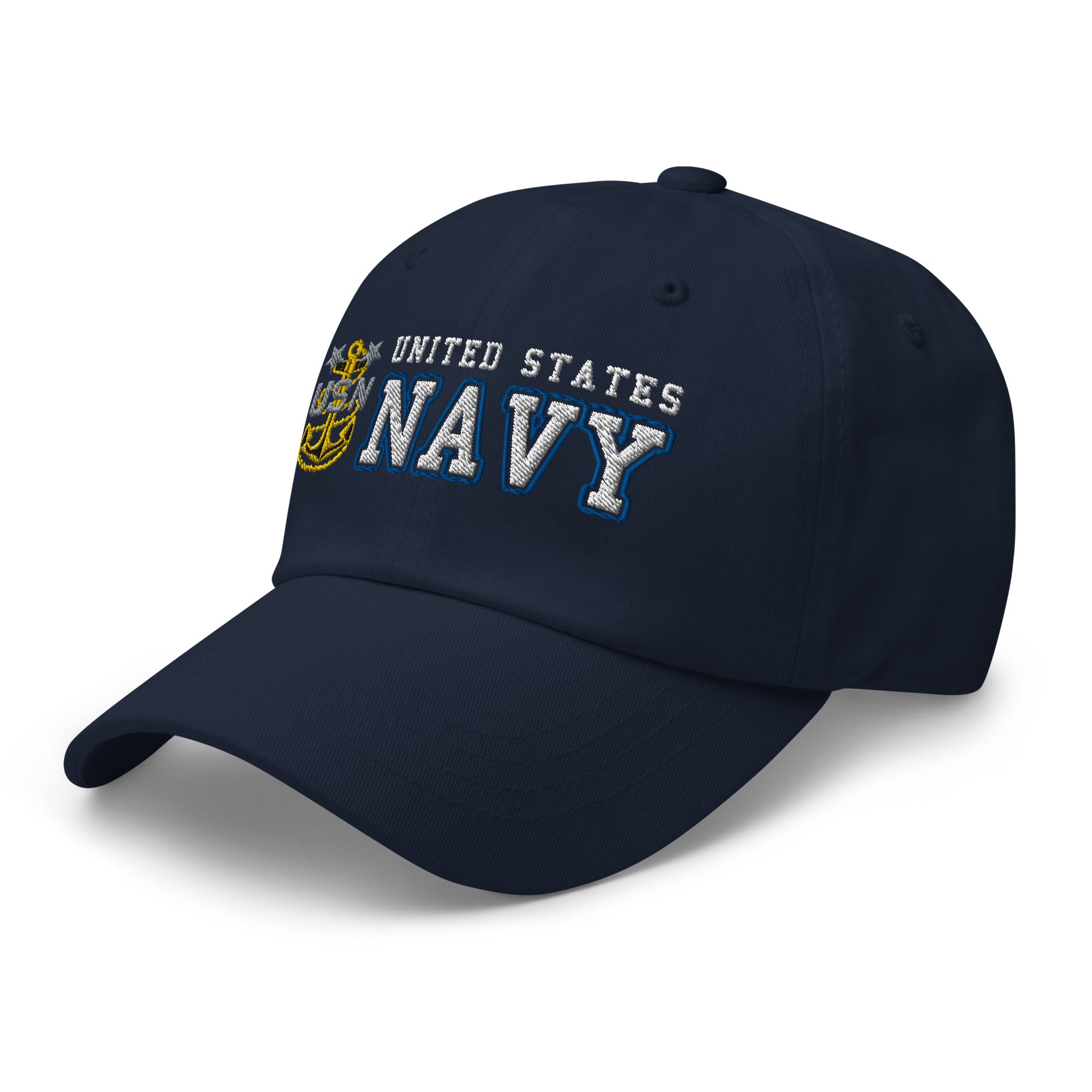 US Navy E-9 MCPO Ranks/Insignia Embroidered Dad Hat